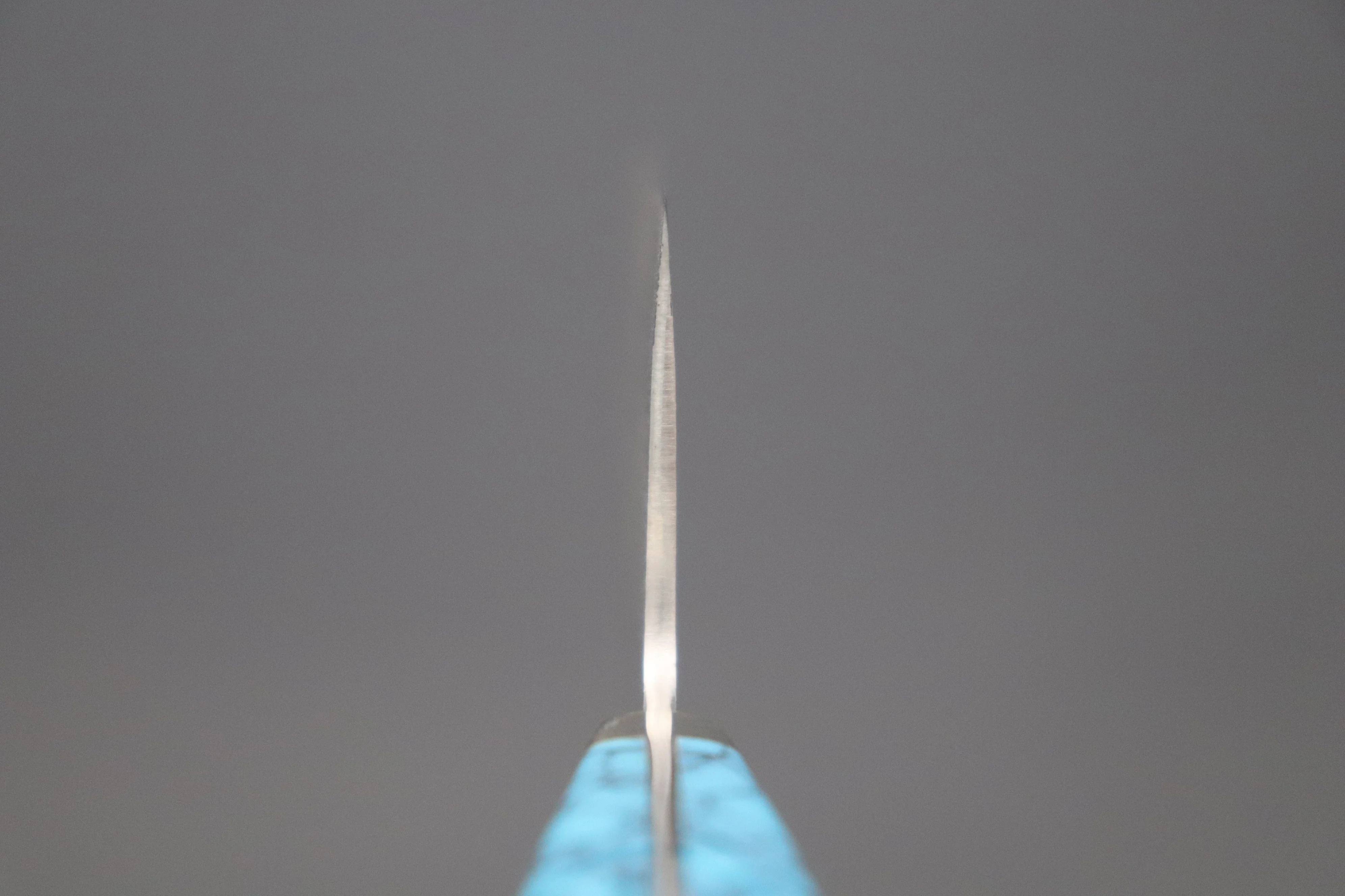 Mr. Itou R-2 Custom Damascus Gyuto 265mm (10.4 inch) "Turquoise Gem-Composite Stone Handle" (IT-4) - Image 4