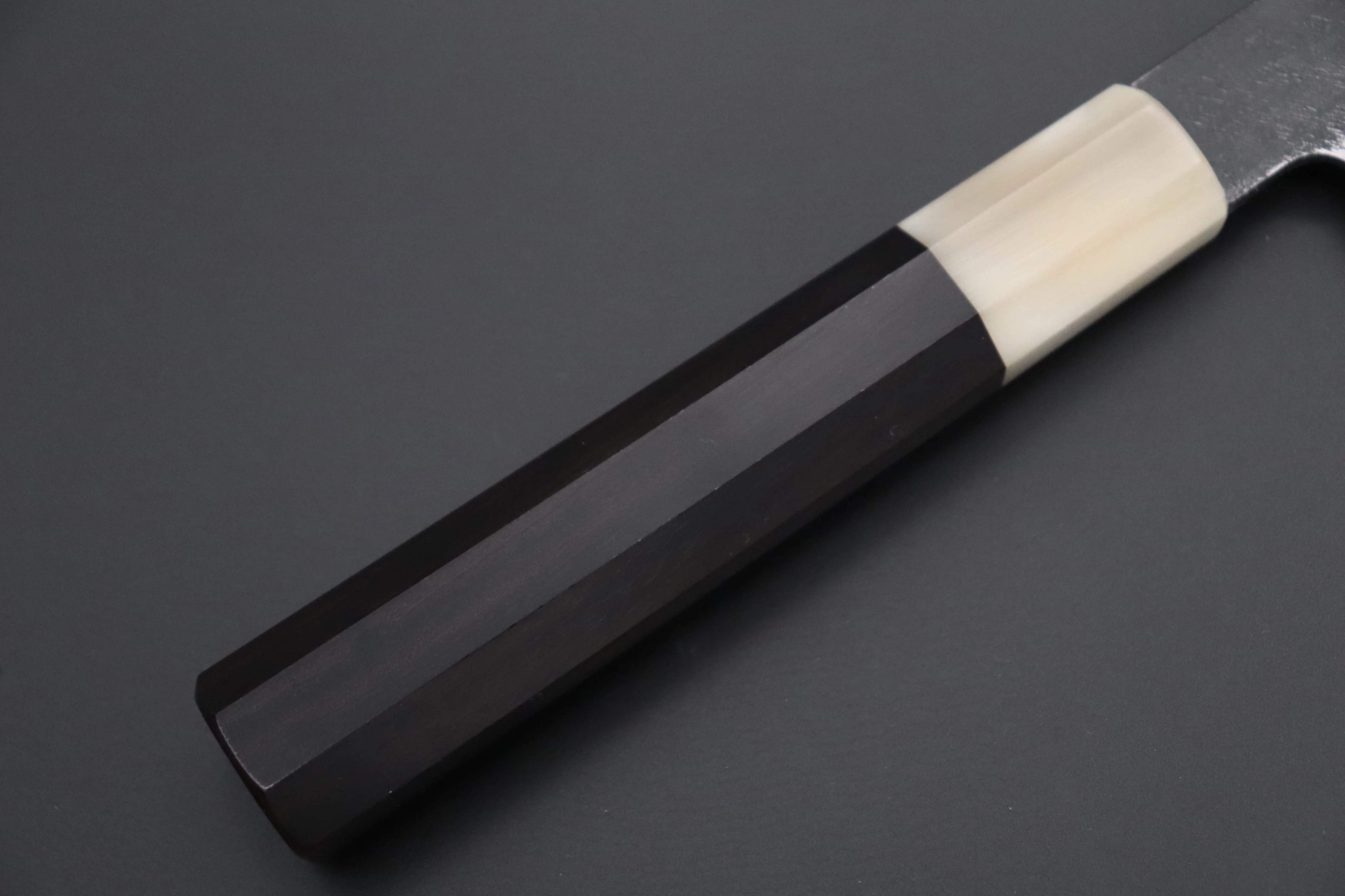 Mutsumi Hinoura White Steel No.1 Kurouchi Damascus Series "White Storm" MWS-1 Wa Petty 120mm (4.7 Inch) - Image 3