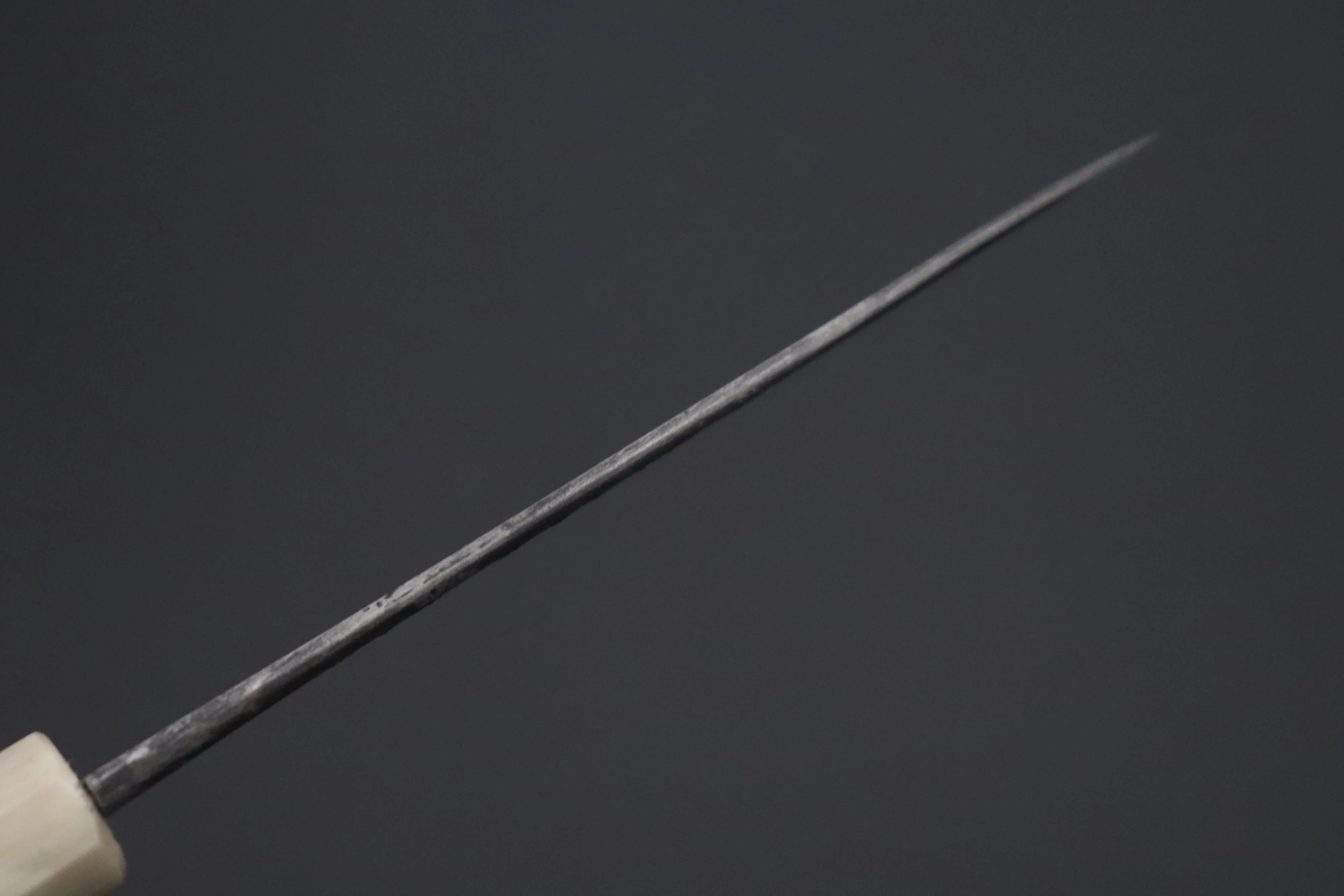Mutsumi Hinoura White Steel No.1 Kurouchi Damascus Series "White Storm" MWS-1 Wa Petty 120mm (4.7 Inch) - Image 5