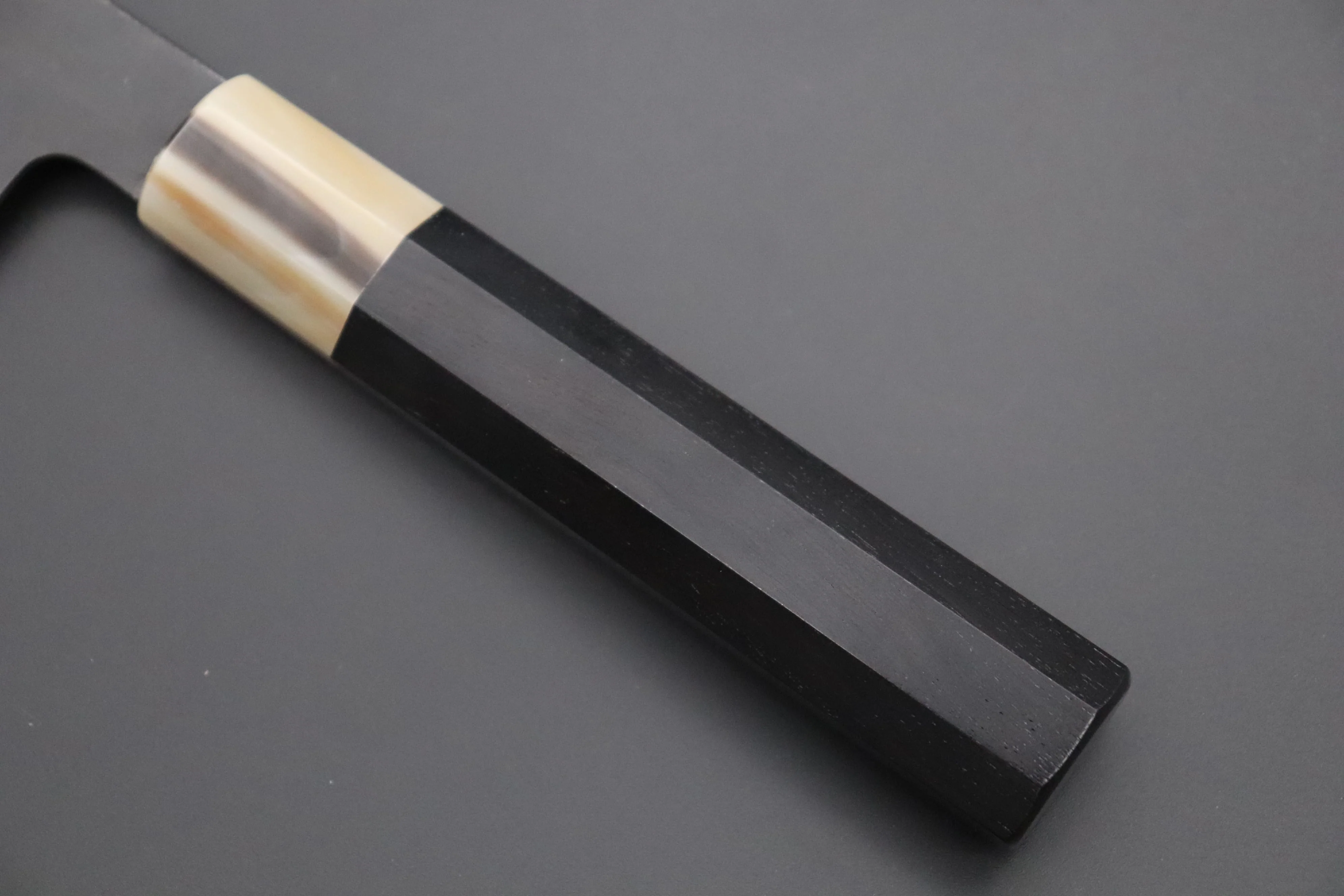 Mutsumi Hinoura White Steel No.1 Kurouchi Series MW1-4 Wa Santoku 170mm (6.6 Inch) - Image 7
