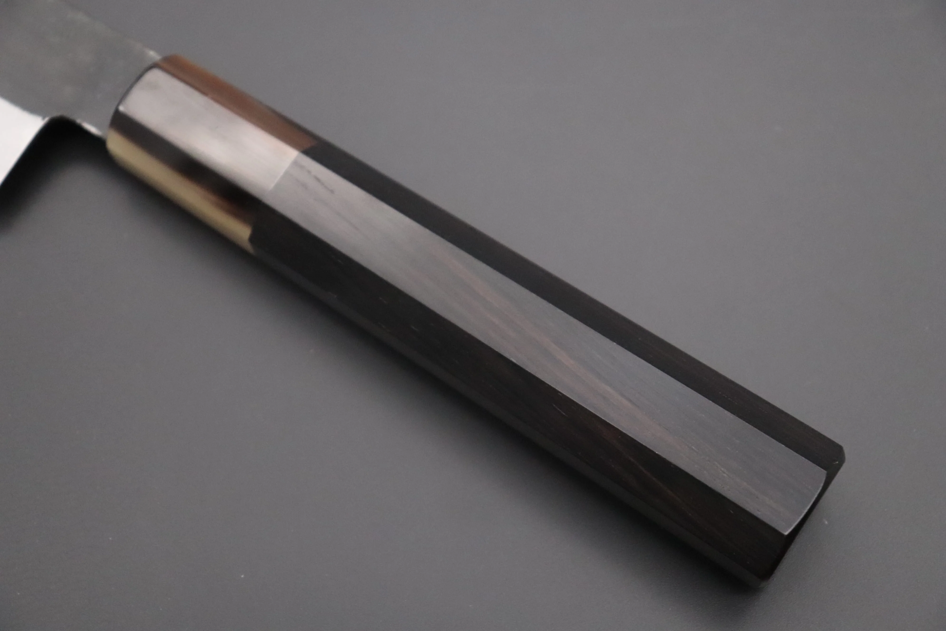 Mutsumi Hinoura White Steel No.1 Kurouchi Series MW1-9 Wa Sujihiki 240mm (9.4 Inch) - Image 7
