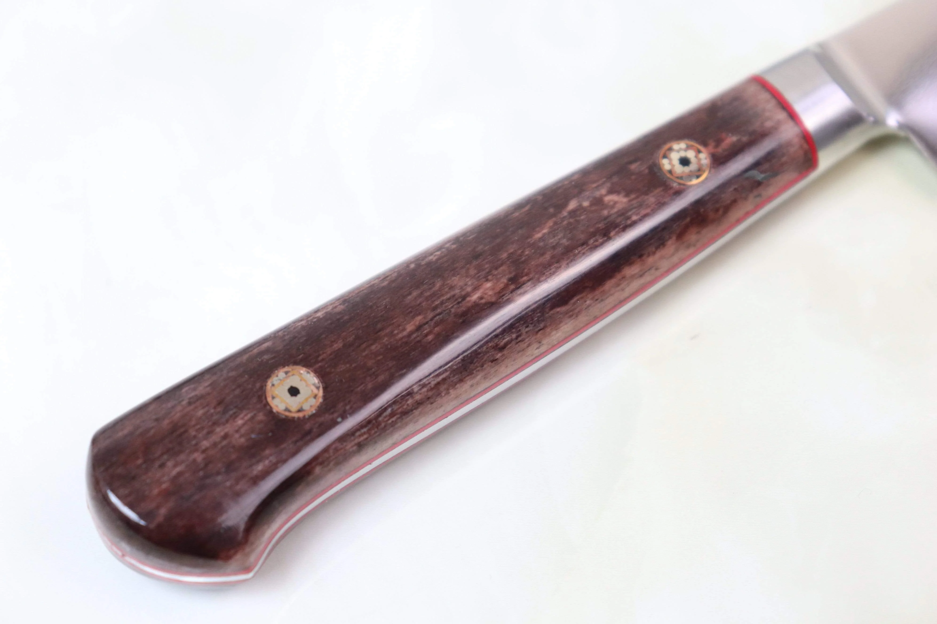 SHIKI VG-10 Handmade Petty 150mm (5.9inch, Brown Camel Bone Handle) - Image 3