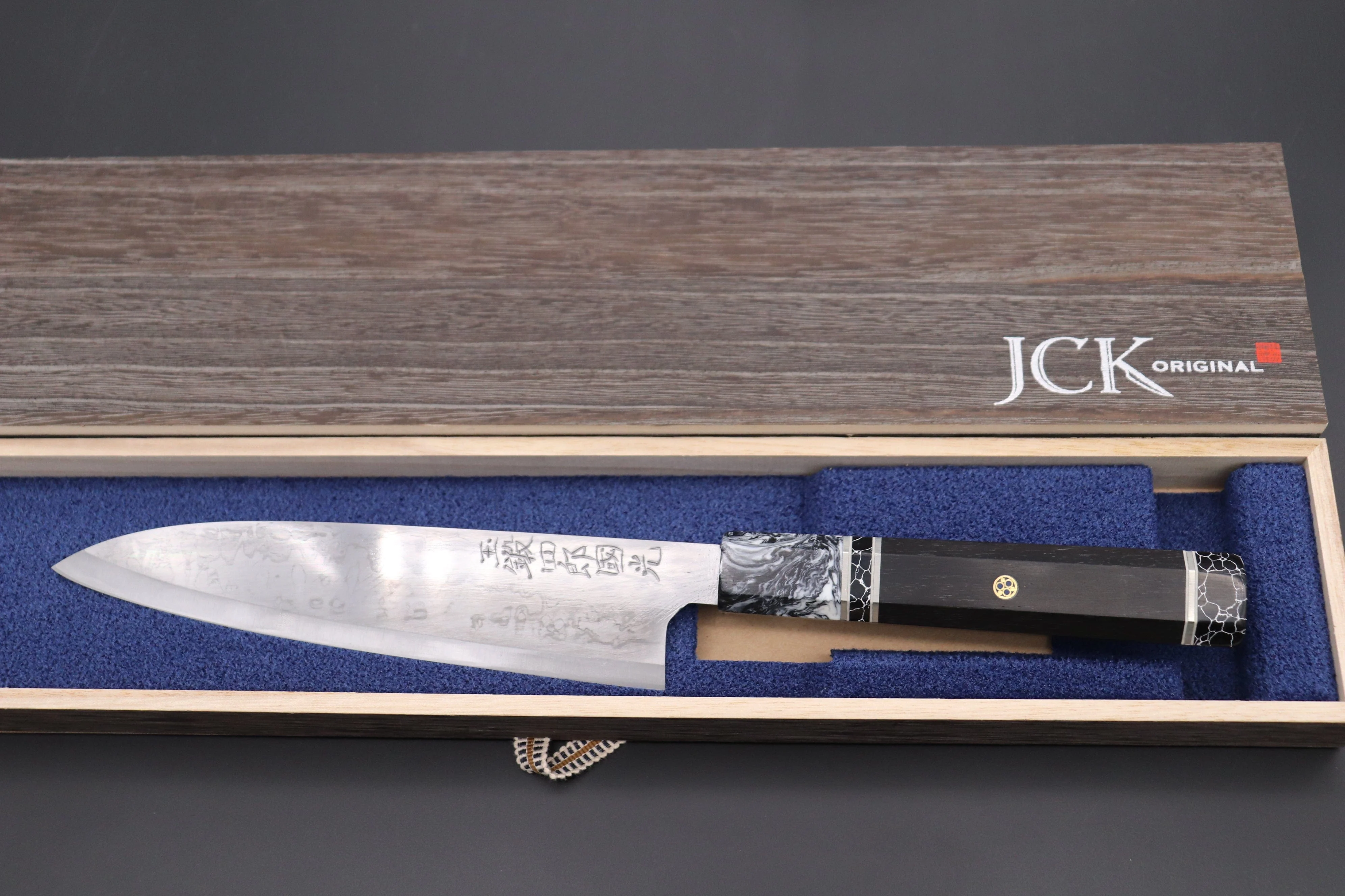 Shirou-Kunimitsu TAMAHAGANE “JEWEL STEEL” Series SKTJ-3 Wa Gyuto 200mm (7.9 Inch) - Image 8