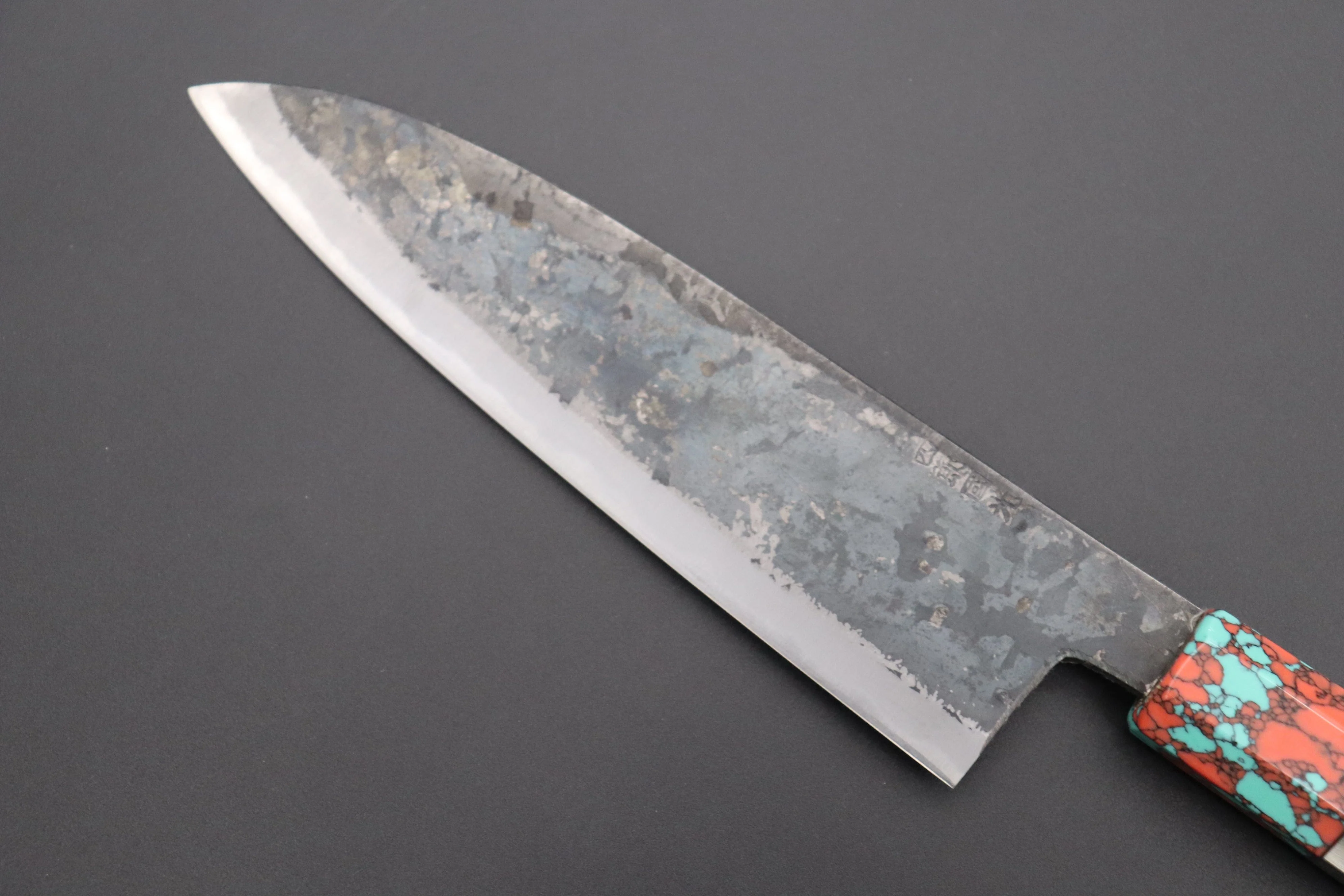 Shirou-Kunimitsu White Steel No.2 Kurouchi Series Special Edition SK-2SP43 Wa Santoku 180mm (7 Inch) - Image 2