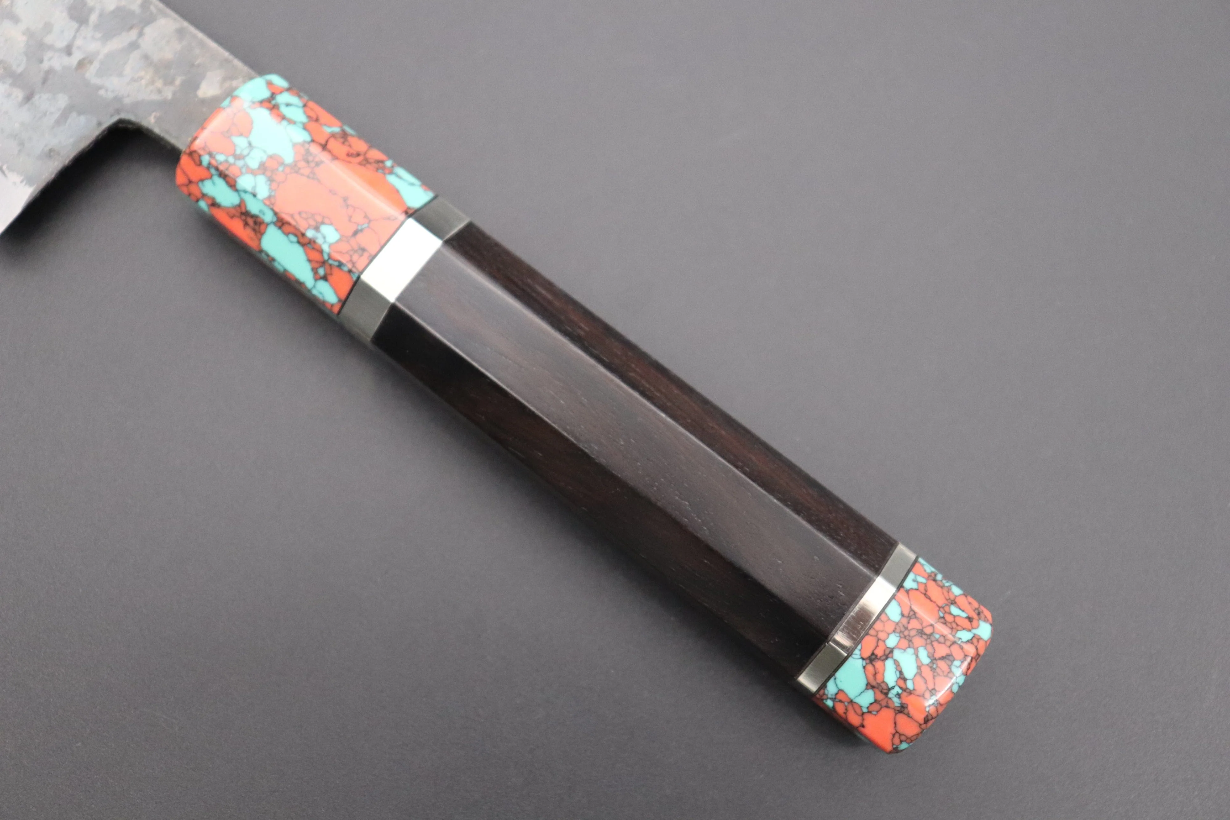 Shirou-Kunimitsu White Steel No.2 Kurouchi Series Special Edition SK-2SP43 Wa Santoku 180mm (7 Inch) - Image 3
