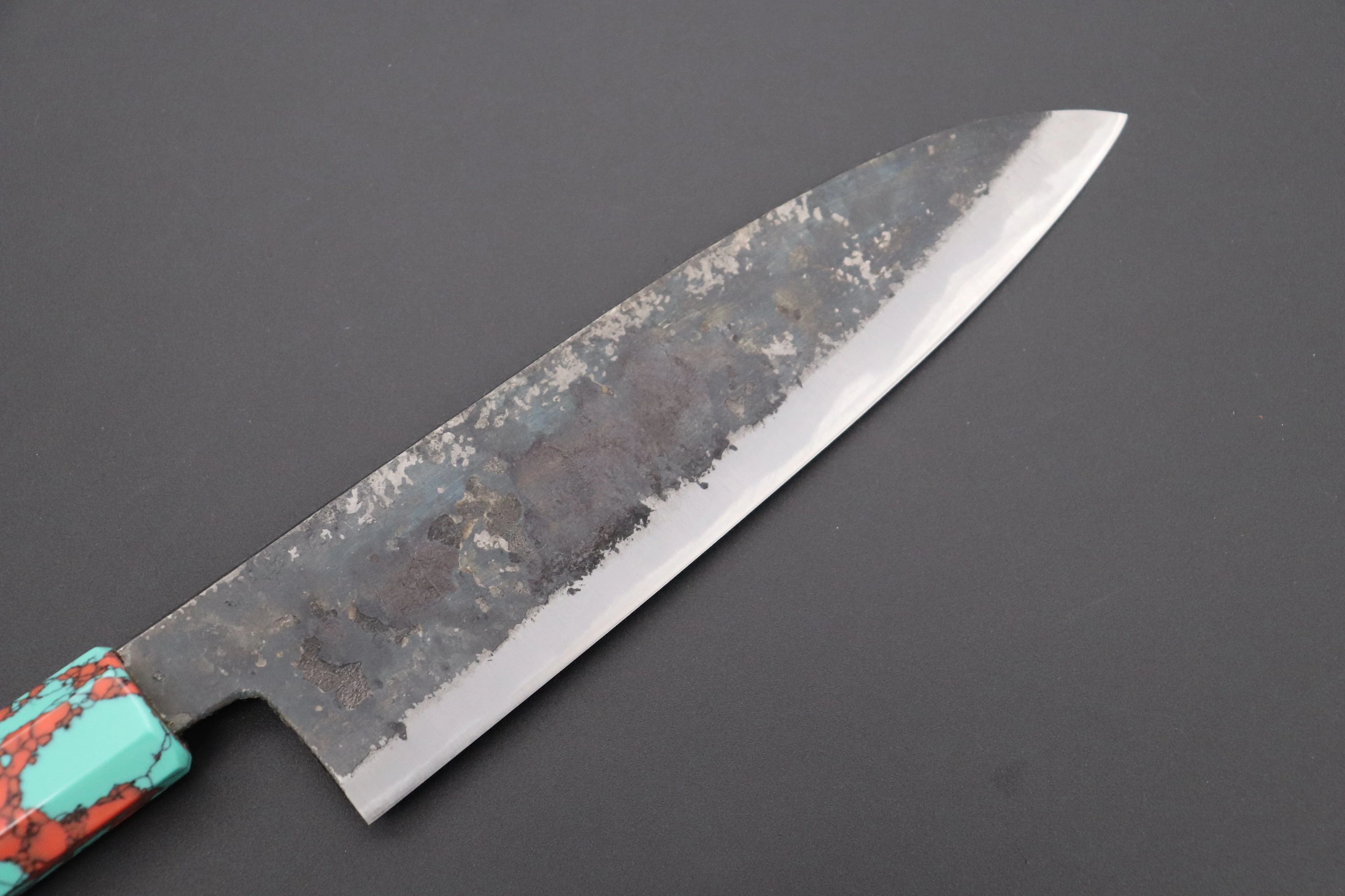 Shirou-Kunimitsu White Steel No.2 Kurouchi Series Special Edition SK-2SP43 Wa Santoku 180mm (7 Inch) - Image 6
