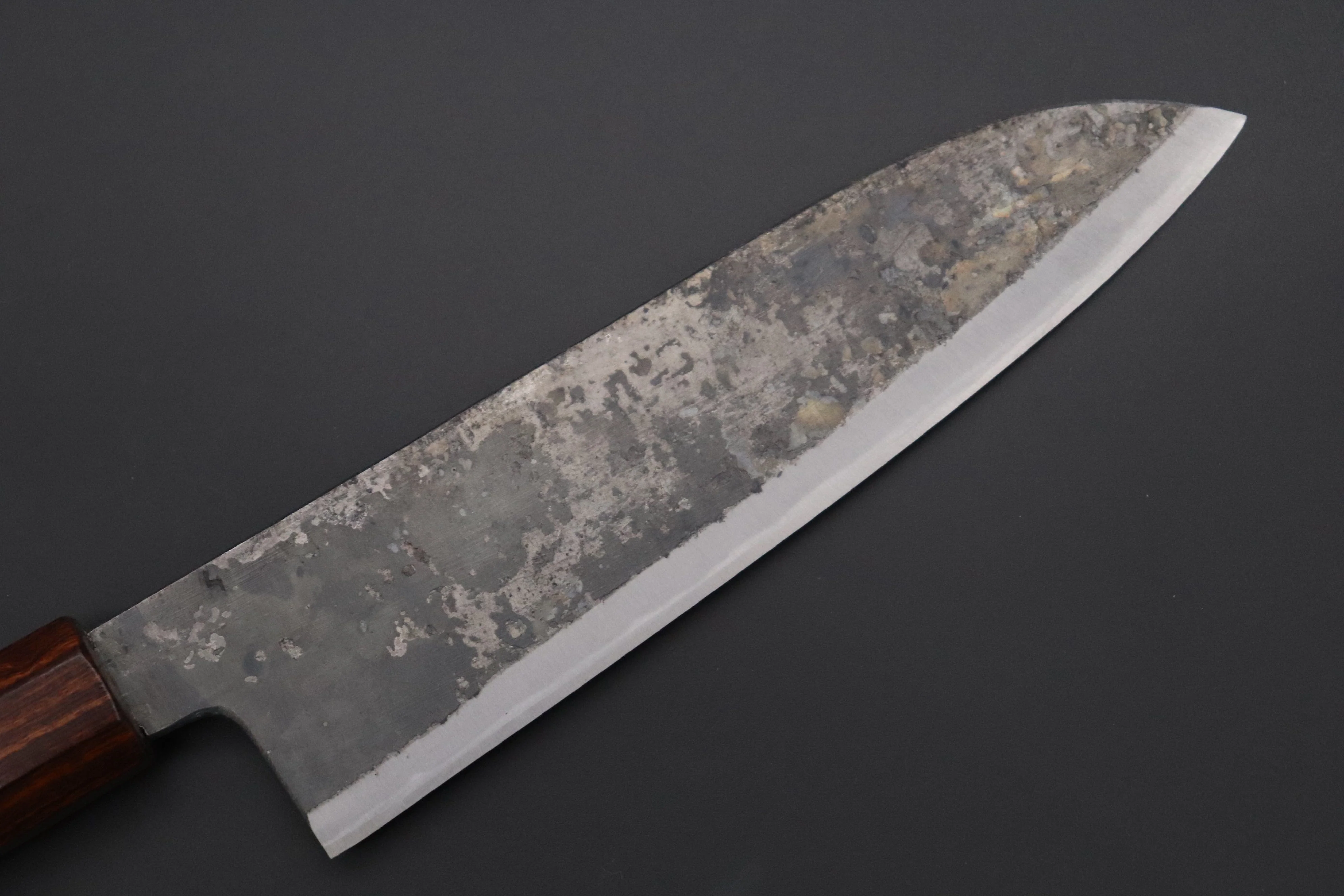 Shirou-Kunimitsu White Steel No.2 Kurouchi Series Special Edition SK-2SP49 Wa Santoku 180mm (7 Inch) - Image 6