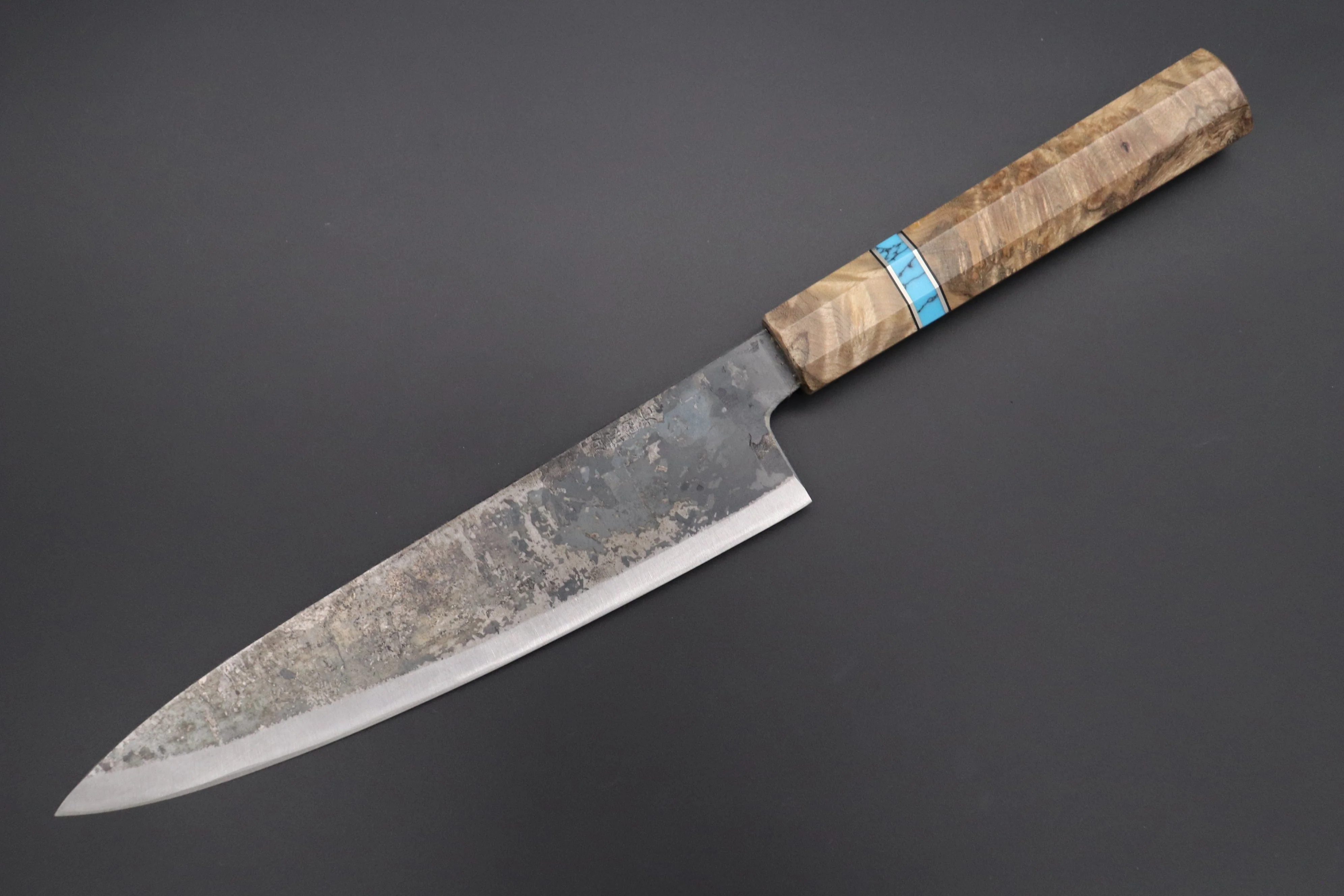Shirou-Kunimitsu White Steel No.2 Kurouchi Series Special Edition SK-5SP41 Wa Gyuto 210mm (8.2 Inch)