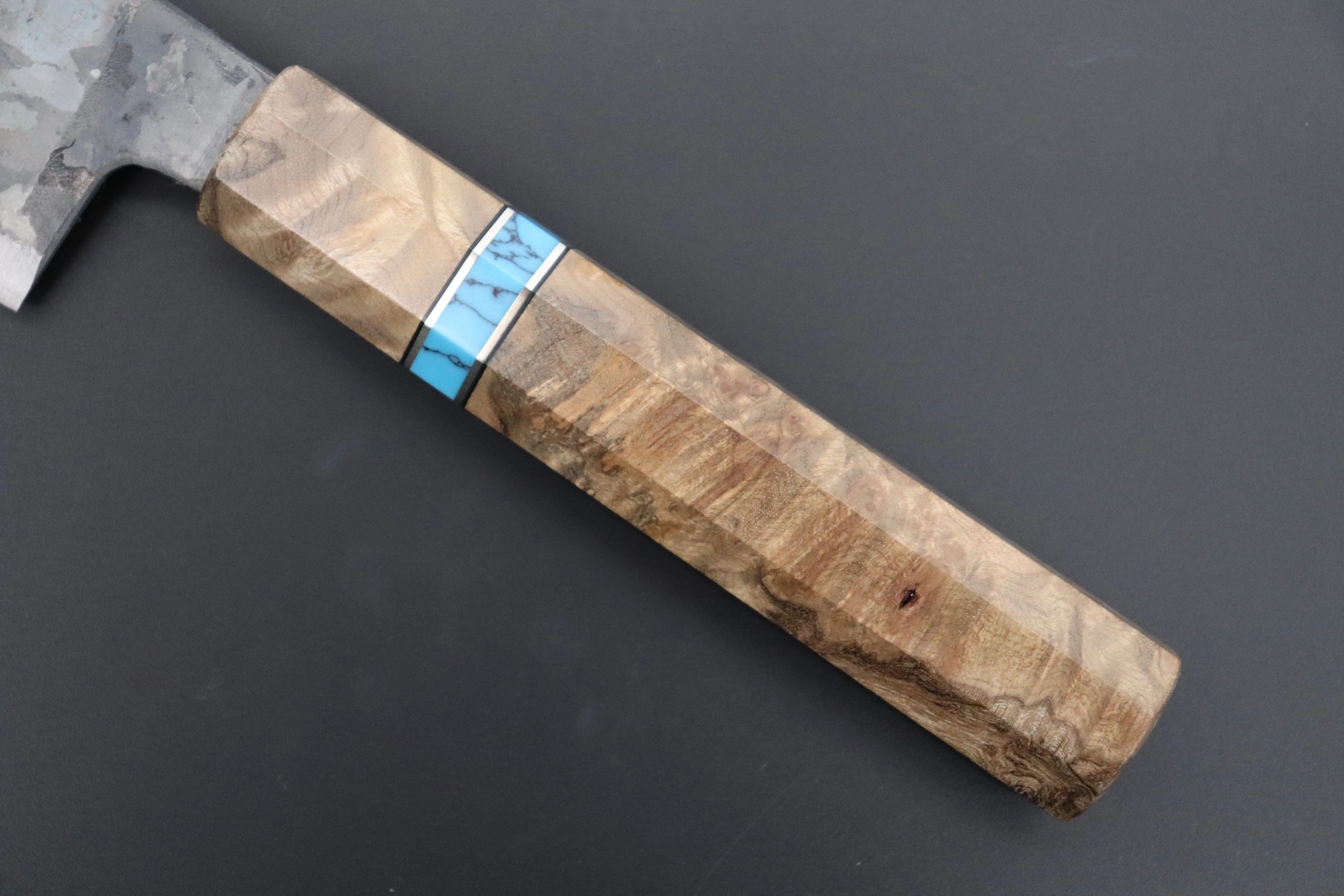 Shirou-Kunimitsu White Steel No.2 Kurouchi Series Special Edition SK-5SP41 Wa Gyuto 210mm (8.2 Inch) - Image 3
