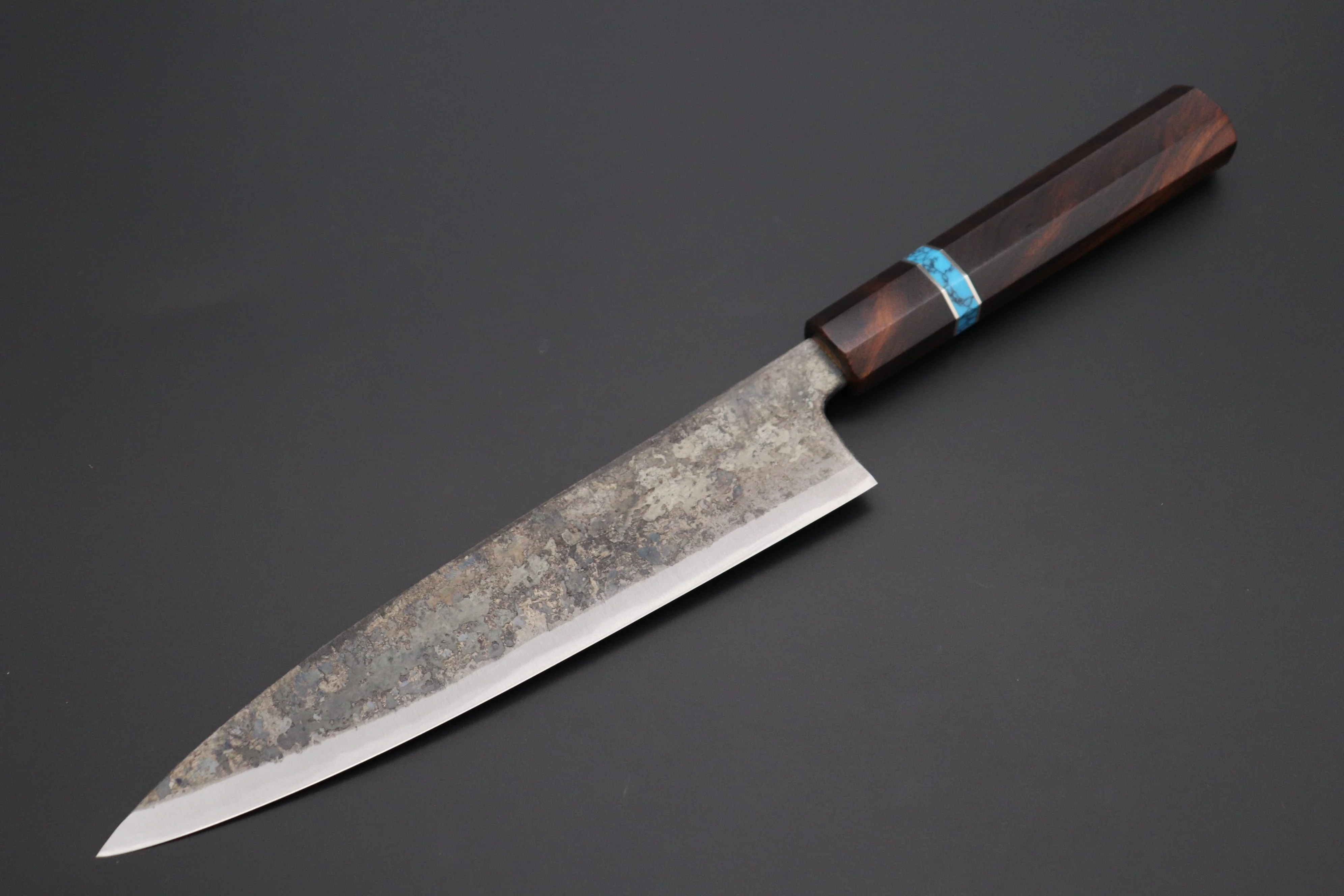 Shirou-Kunimitsu White Steel No.2 Kurouchi Series Special Edition SK-5SP43 Wa Gyuto 210mm (8.2 Inch)