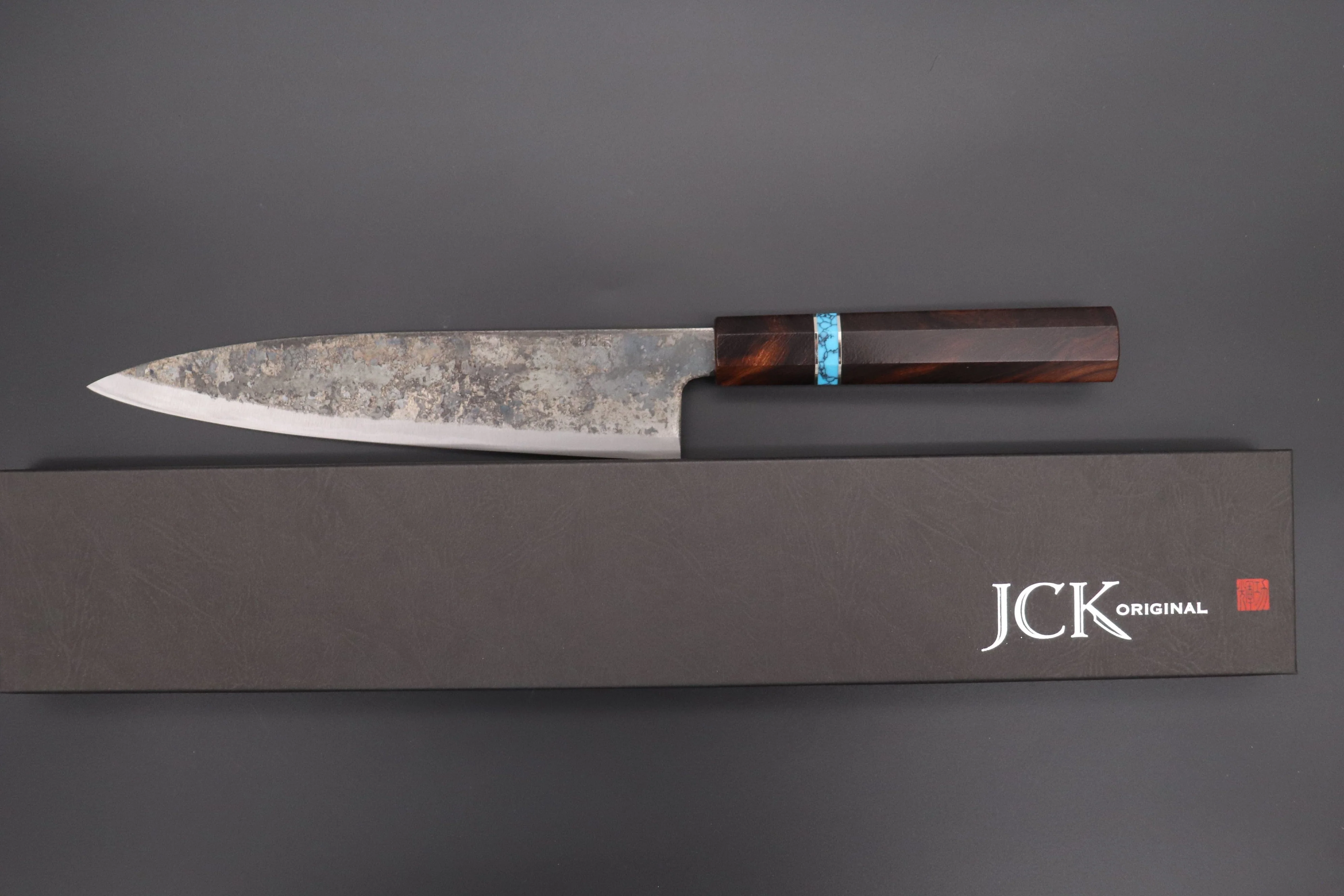 Shirou-Kunimitsu White Steel No.2 Kurouchi Series Special Edition SK-5SP43 Wa Gyuto 210mm (8.2 Inch) - Image 8