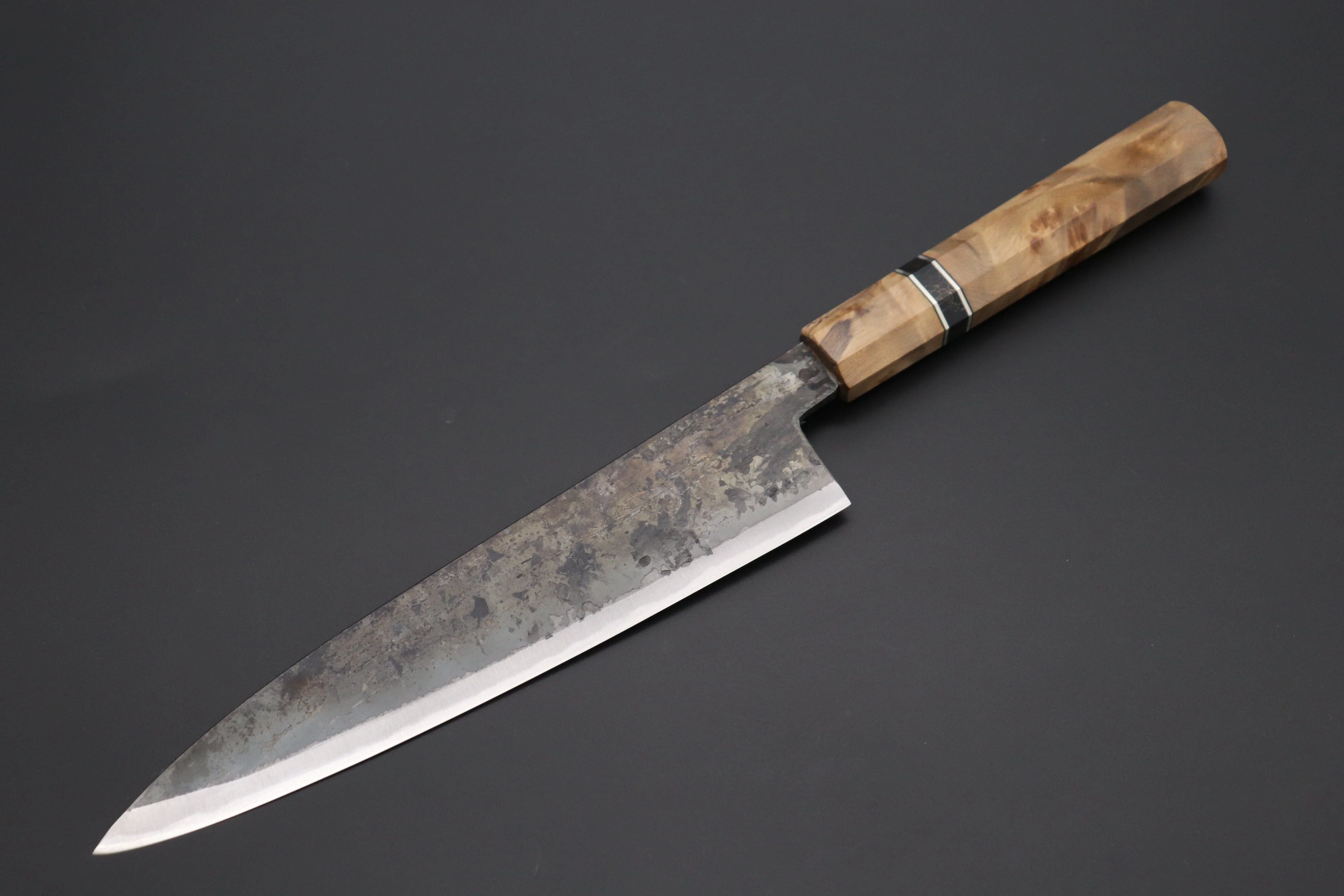 Shirou-Kunimitsu White Steel No.2 Kurouchi Series Special Edition SK-5SP44 Wa Gyuto 210mm (8.2 Inch)