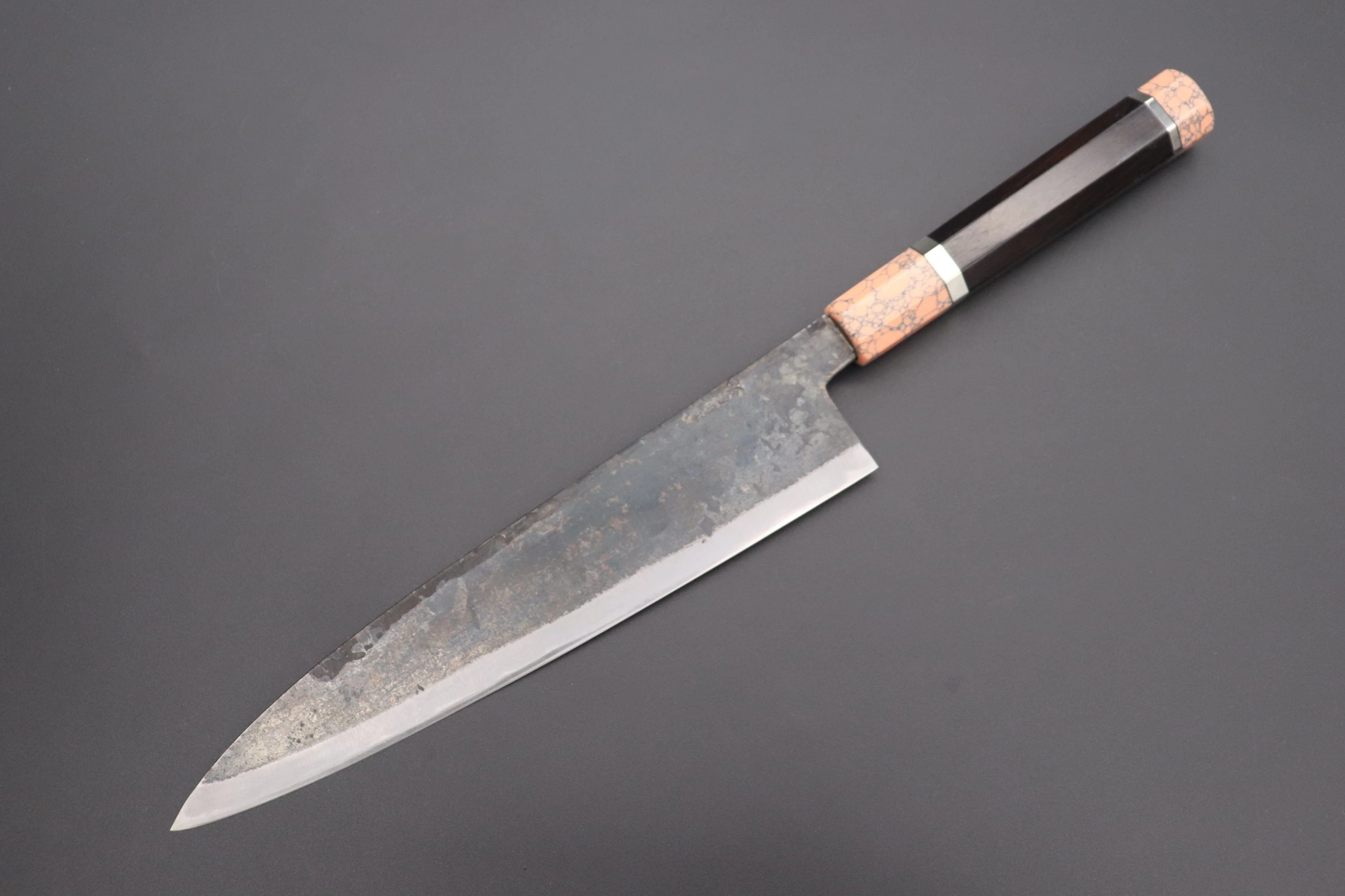 Shirou-Kunimitsu White Steel No.2 Kurouchi Series Special Edition SK-6SP36 Wa Gyuto 240mm (9.4 Inch)