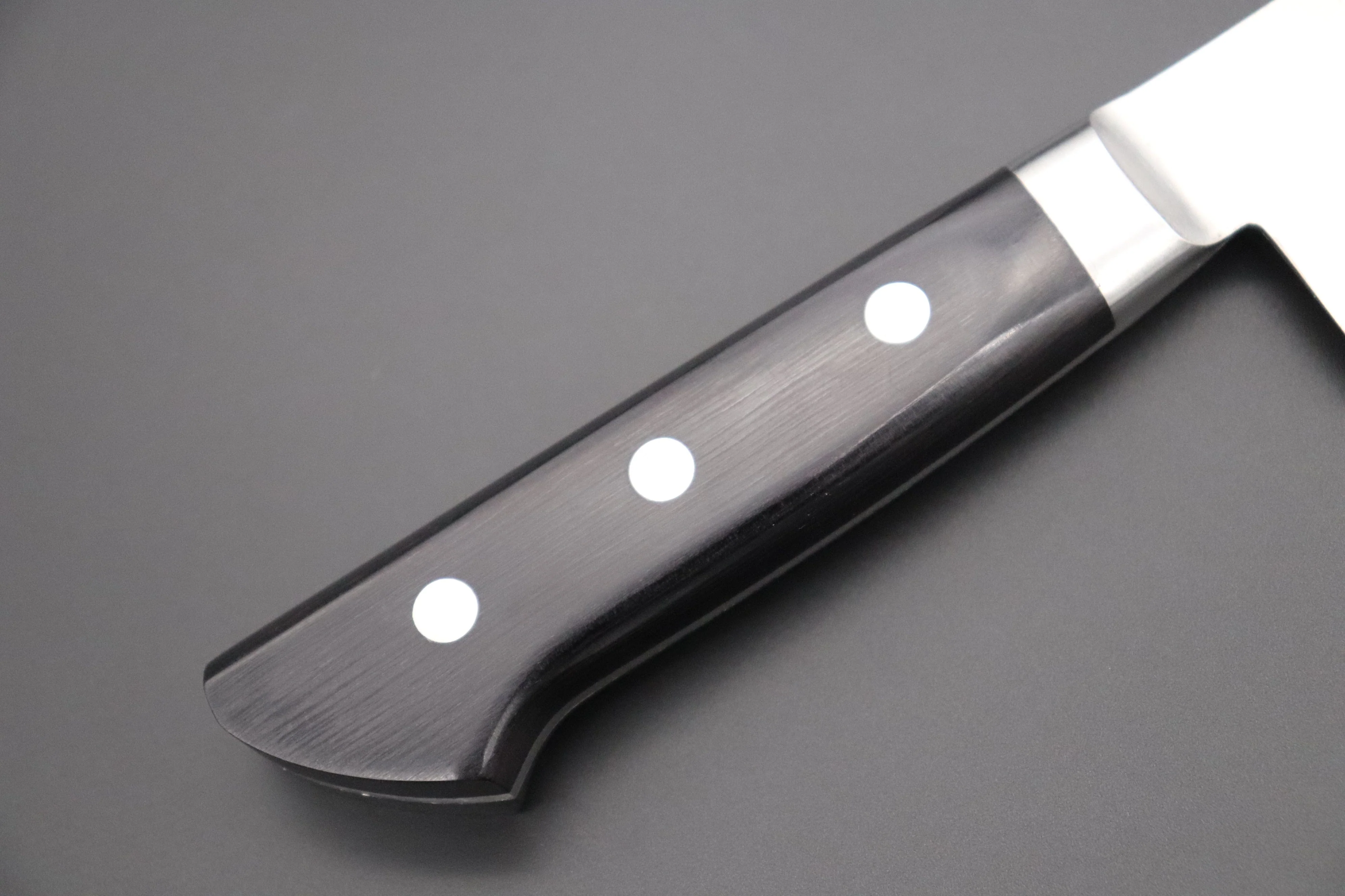 想磨 SOUMA (Fujiwara Kanefusa) FKM Series Danbiki (Sujihiki) (240mm and 270mm, 2 sizes, Black Pakka Wood Handle) - Image 3