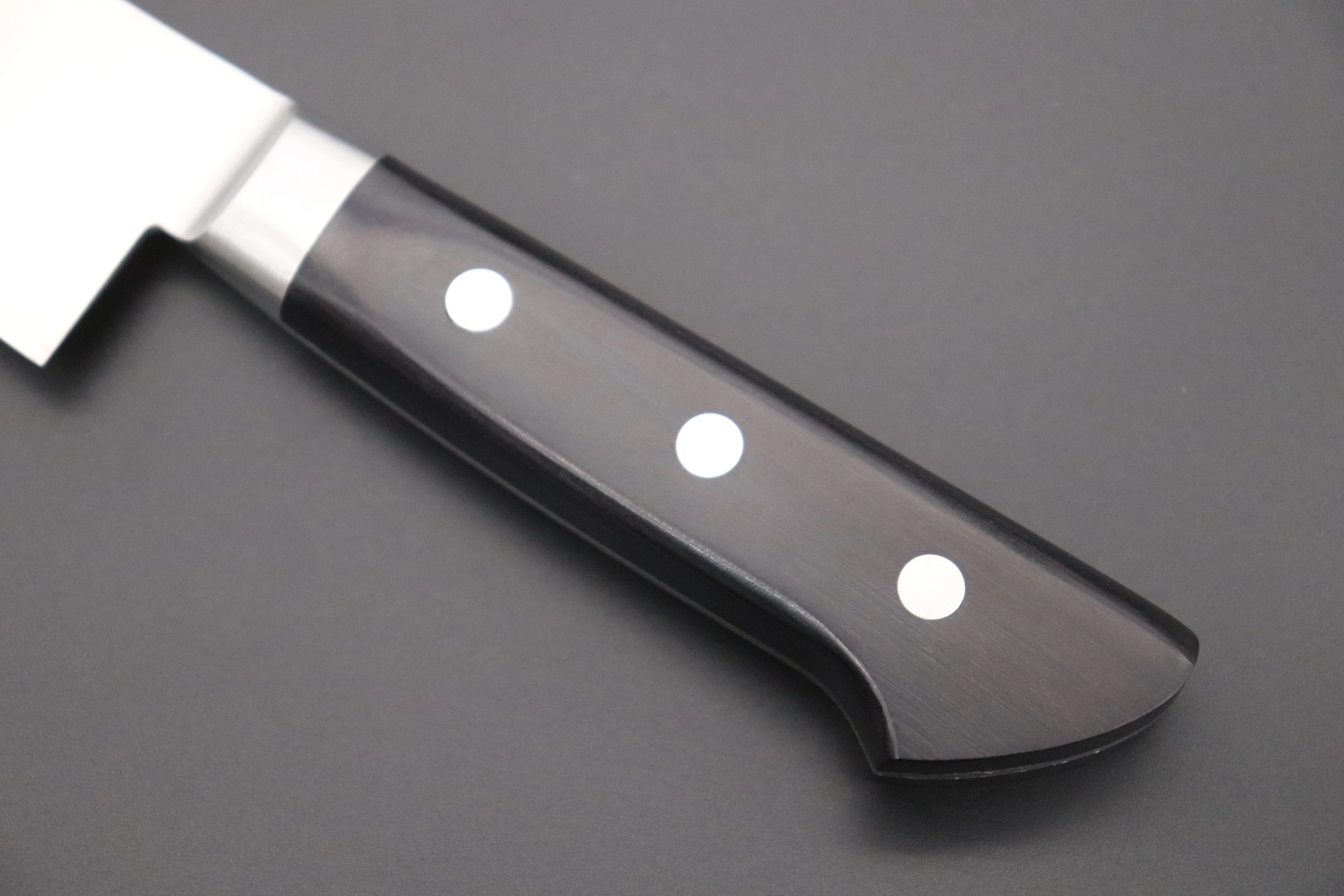 想磨 SOUMA (Fujiwara Kanefusa) FKM Series Danbiki (Sujihiki) (240mm and 270mm, 2 sizes, Black Pakka Wood Handle) - Image 7
