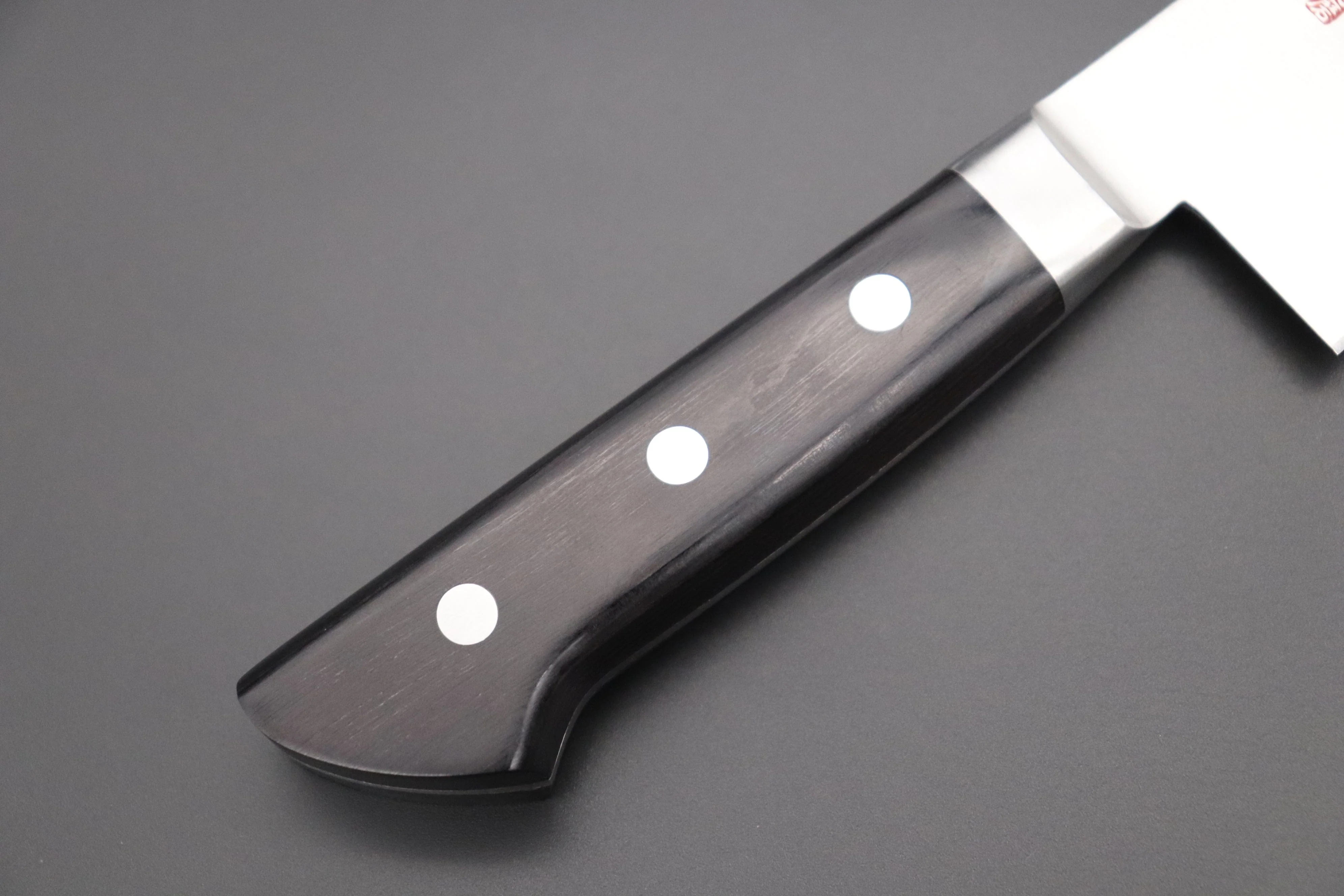 想磨 SOUMA (Fujiwara Kanefusa) FKM Series Gyuto (150mm to 300mm, 6 sizes, Black Pakka Wood Handle) - Image 3
