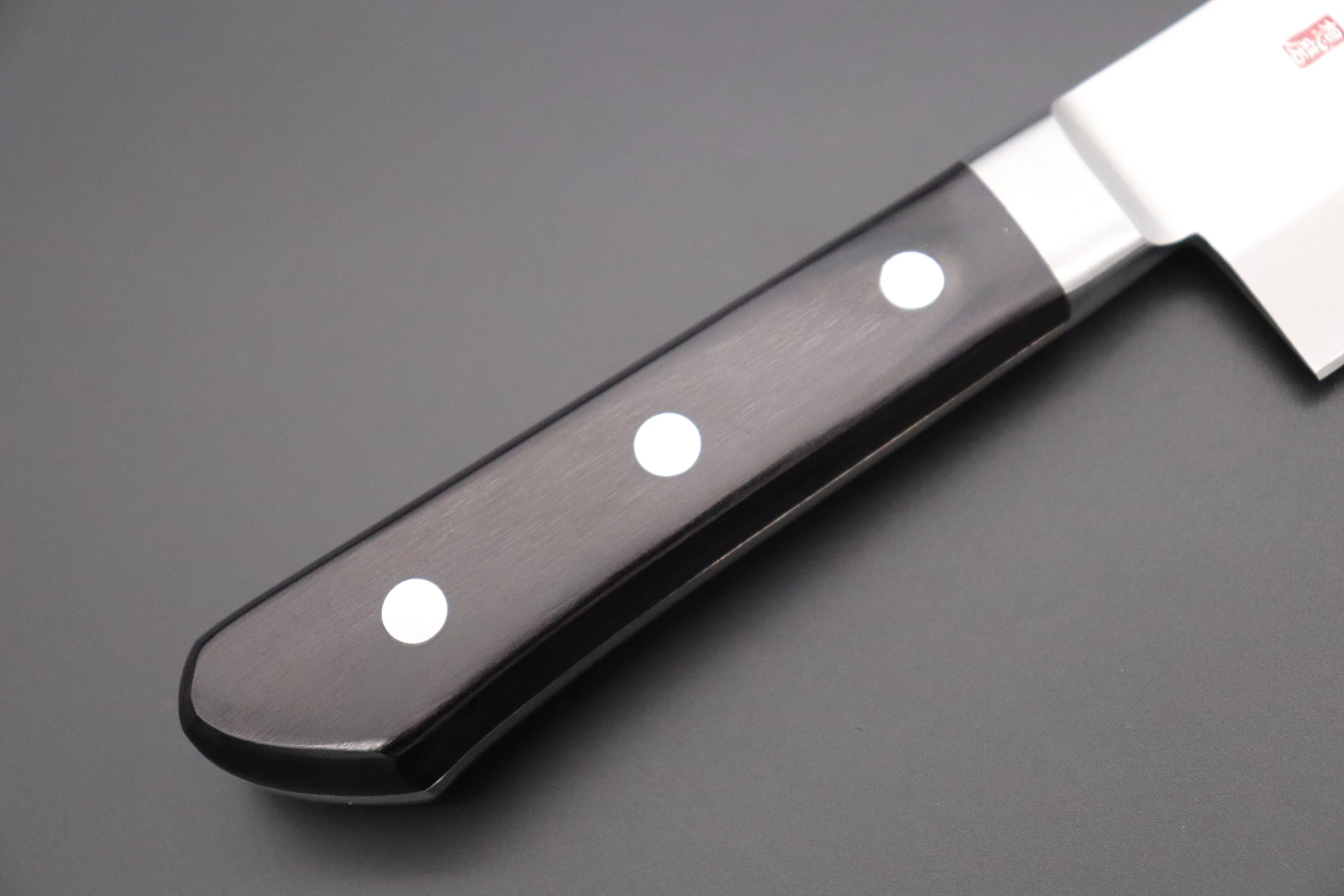 想磨 SOUMA (Fujiwara Kanefusa) FKM Series No.3 Deba 150mm (5.9inch, Black Pakka Wood Handle) - Image 3