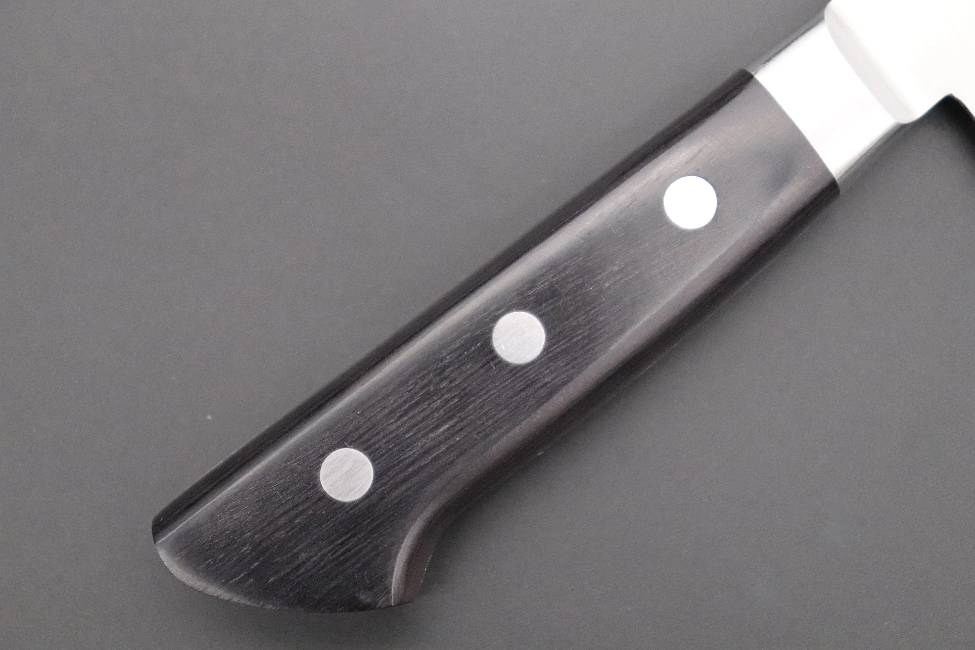 想磨 SOUMA (Fujiwara Kanefusa) FKM Series No.7 Santoku 180mm (7 inch, Black Pakka Wood Handle) - Image 3