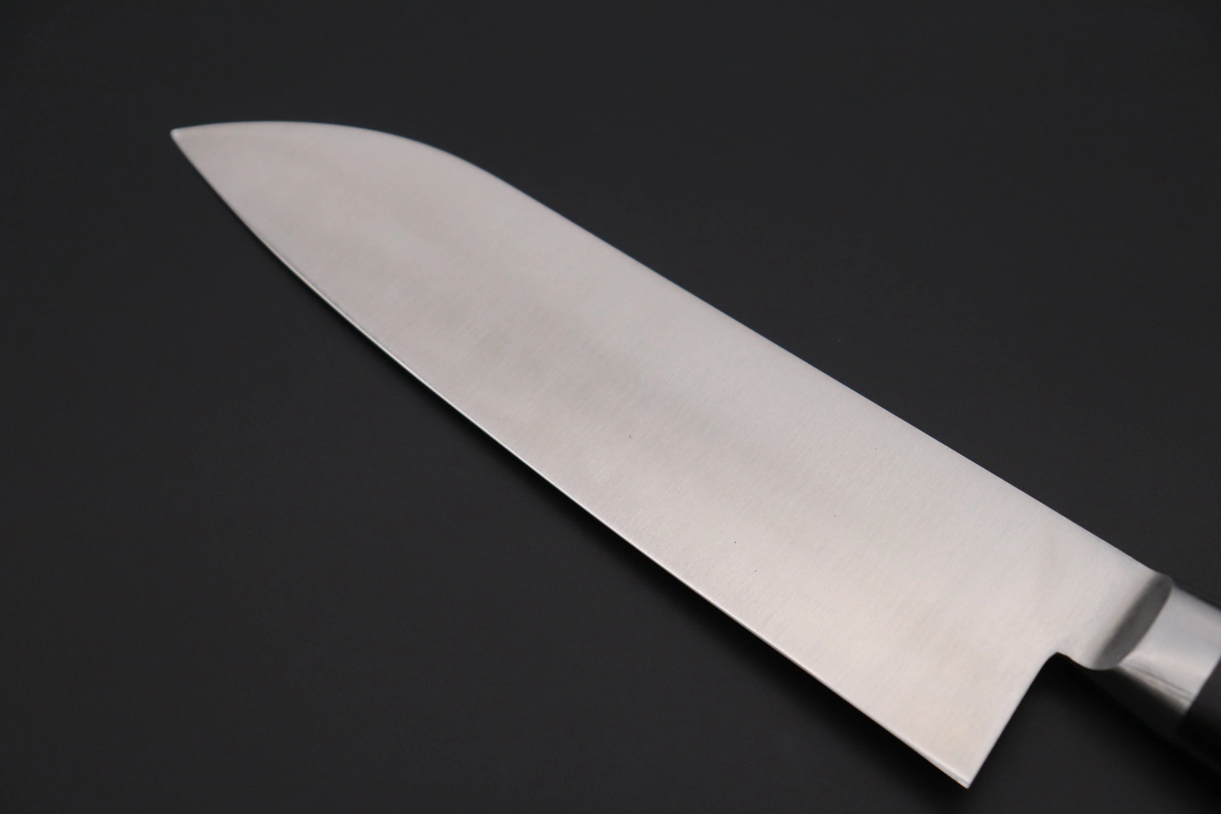 想磨 SOUMA (Fujiwara Kanefusa) FKM Series No.7 Santoku 180mm (7 inch, Black Pakka Wood Handle) - Image 6