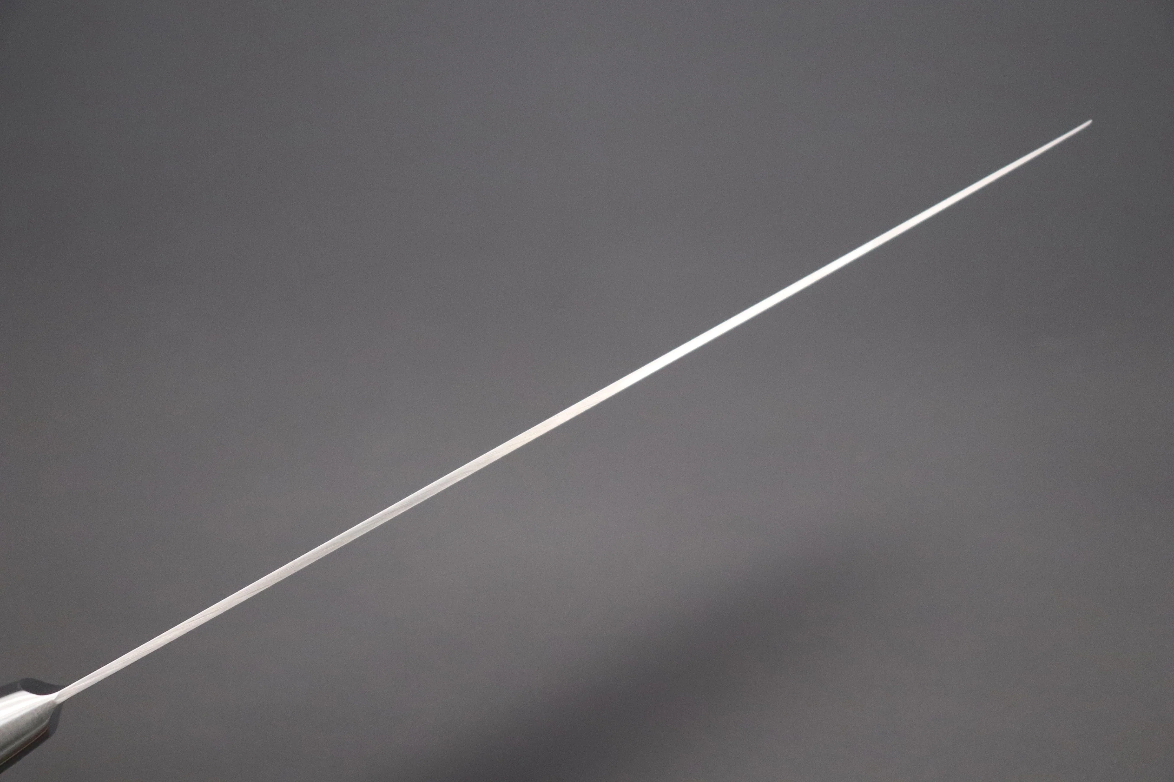 想磨 SOUMA (Fujiwara Kanefusa) FKM Series Sujihiki (240mm and 270mm, 2 sizes, Wine Pakka Wood Handle) - Image 5