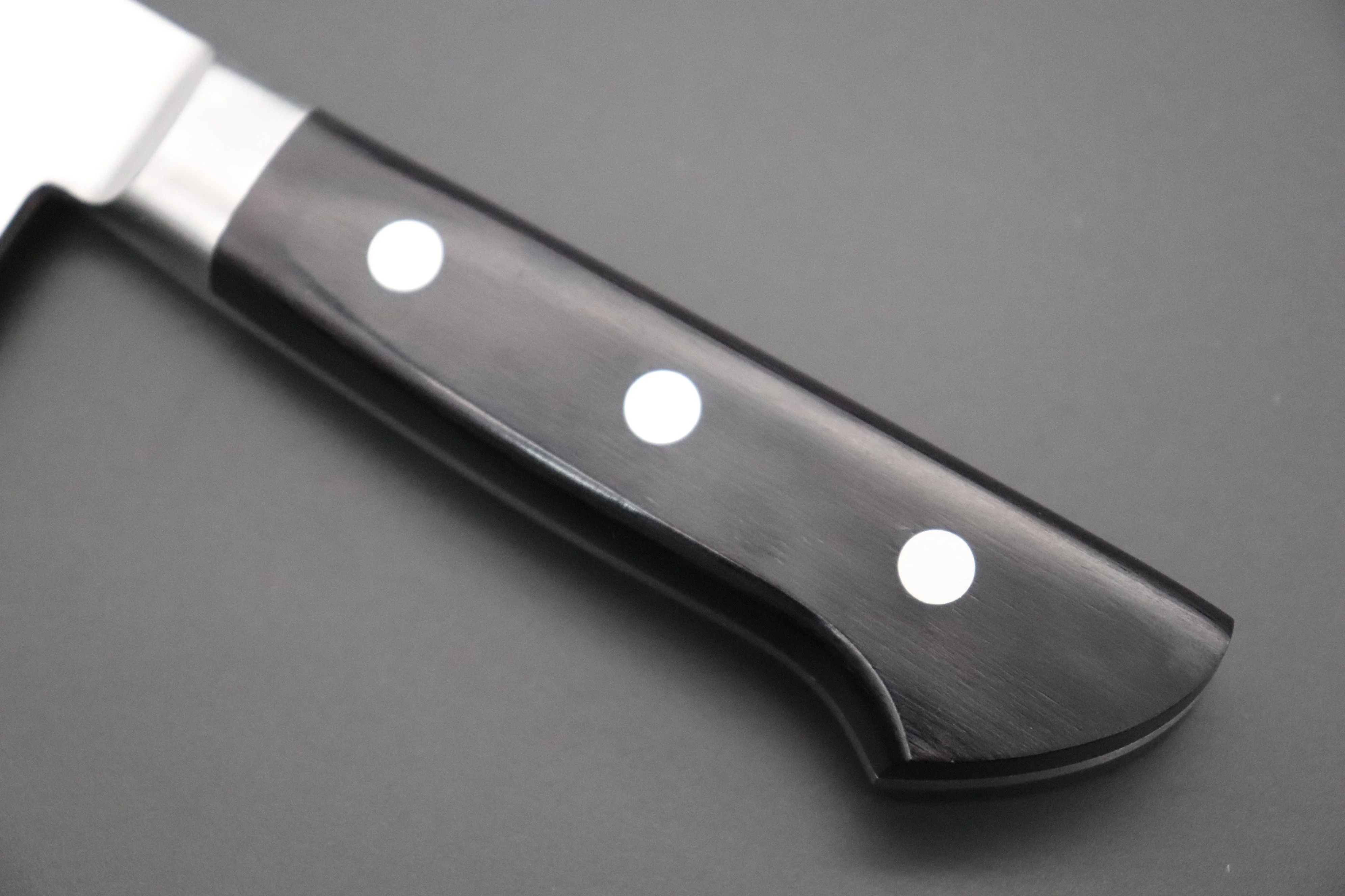 想磨 SOUMA (Fujiwara Kanefusa) FKM Series Western Deba (210mm and 240mm, 2 sizes, Black Pakka Wood Handle) - Image 7