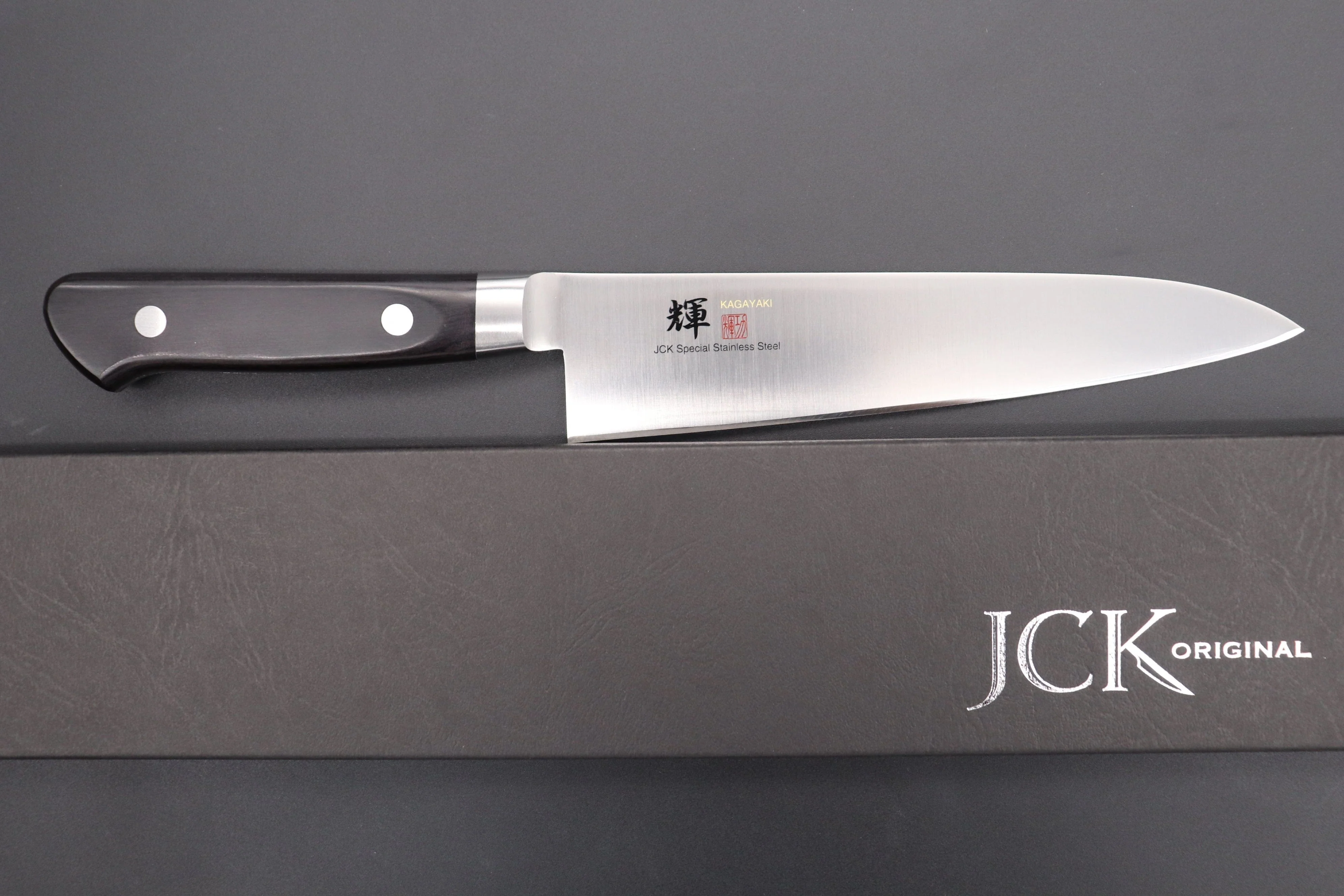 JCK Original Kagayaki Basic Series Gyuto (180mm to 270mm, 4 sizes) - Image 9