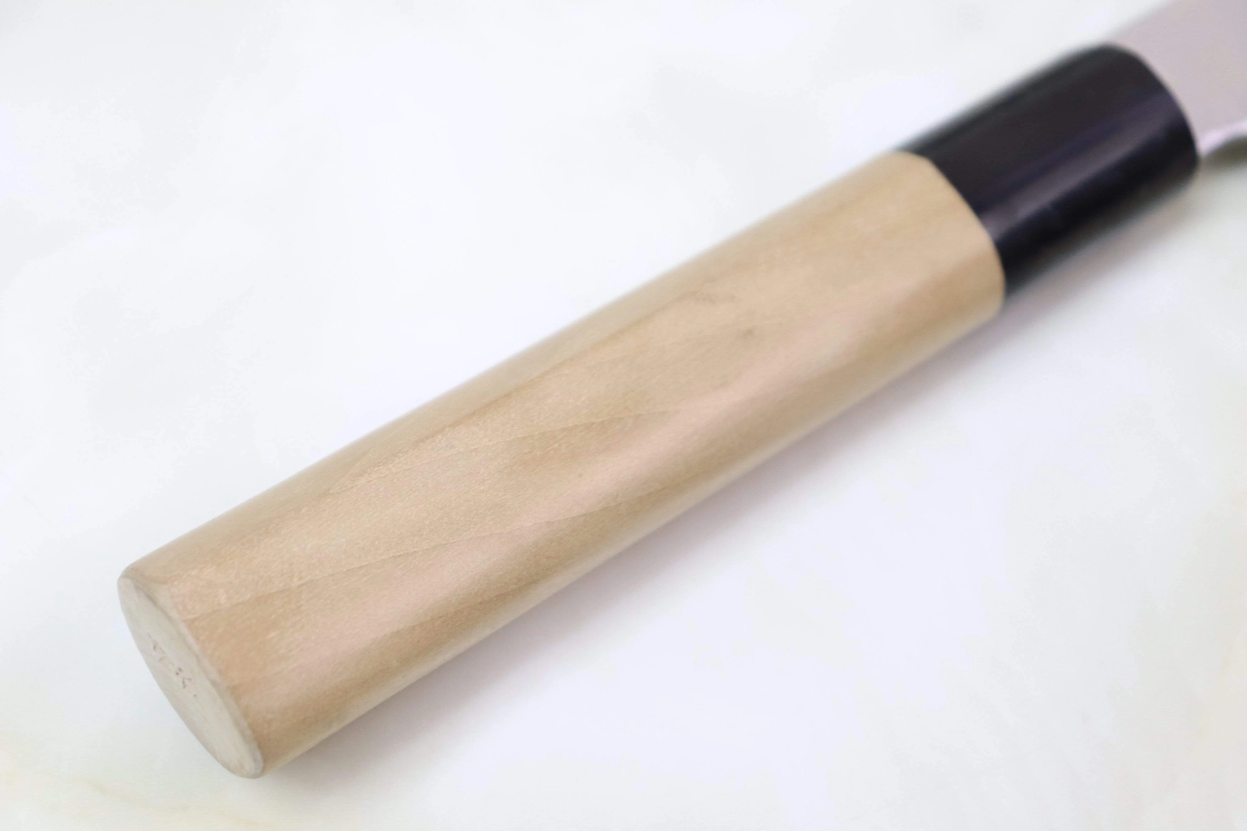 Sukenari Gingami No.3 Nickel Damascus Kiritsuke (210mm to 270mm, 3 sizes, D Shaped Magnolia Wood Handle) - Image 3
