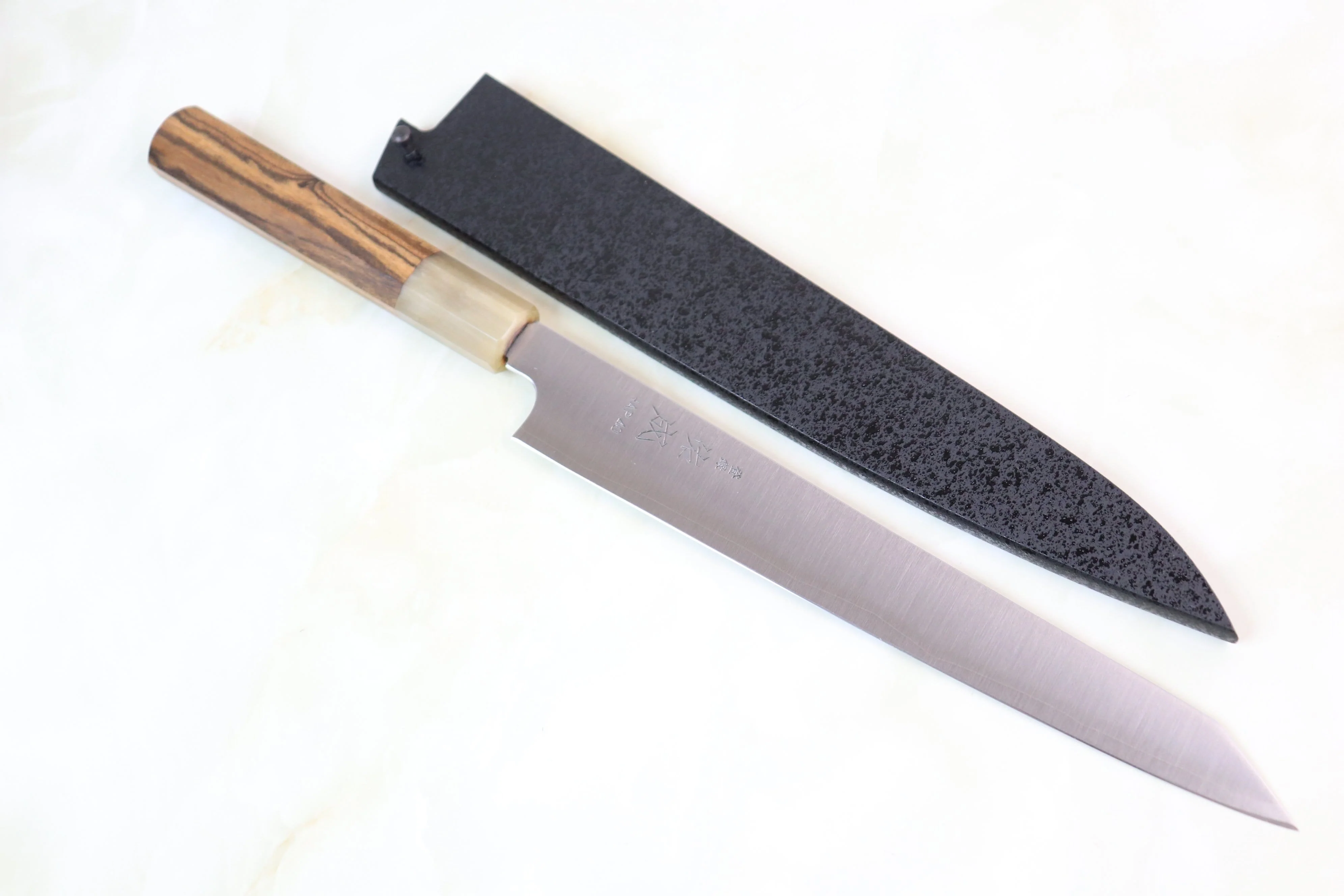 Sukenari HAP-40 Series Kiritsuke-Sujihiki 240mm (9.4 Inch, Octagon Shaped Bocote Wood Handle)