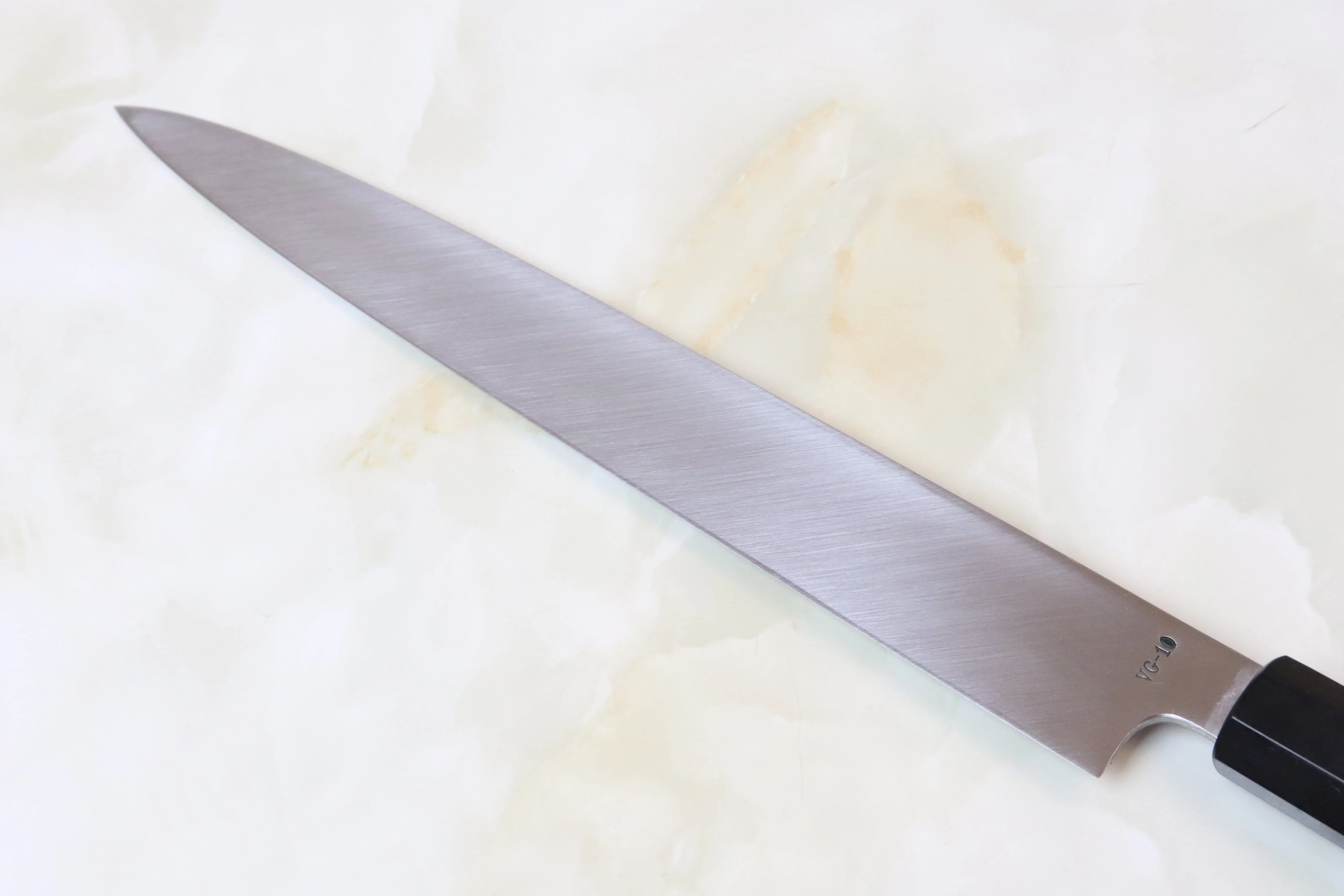 Sukenari VG-10 Series Hon Kasumi Yanagiba (270mm and 300mm, 2 sizes, Octagon Shaped Bocote Wooden Handle)) - Image 5