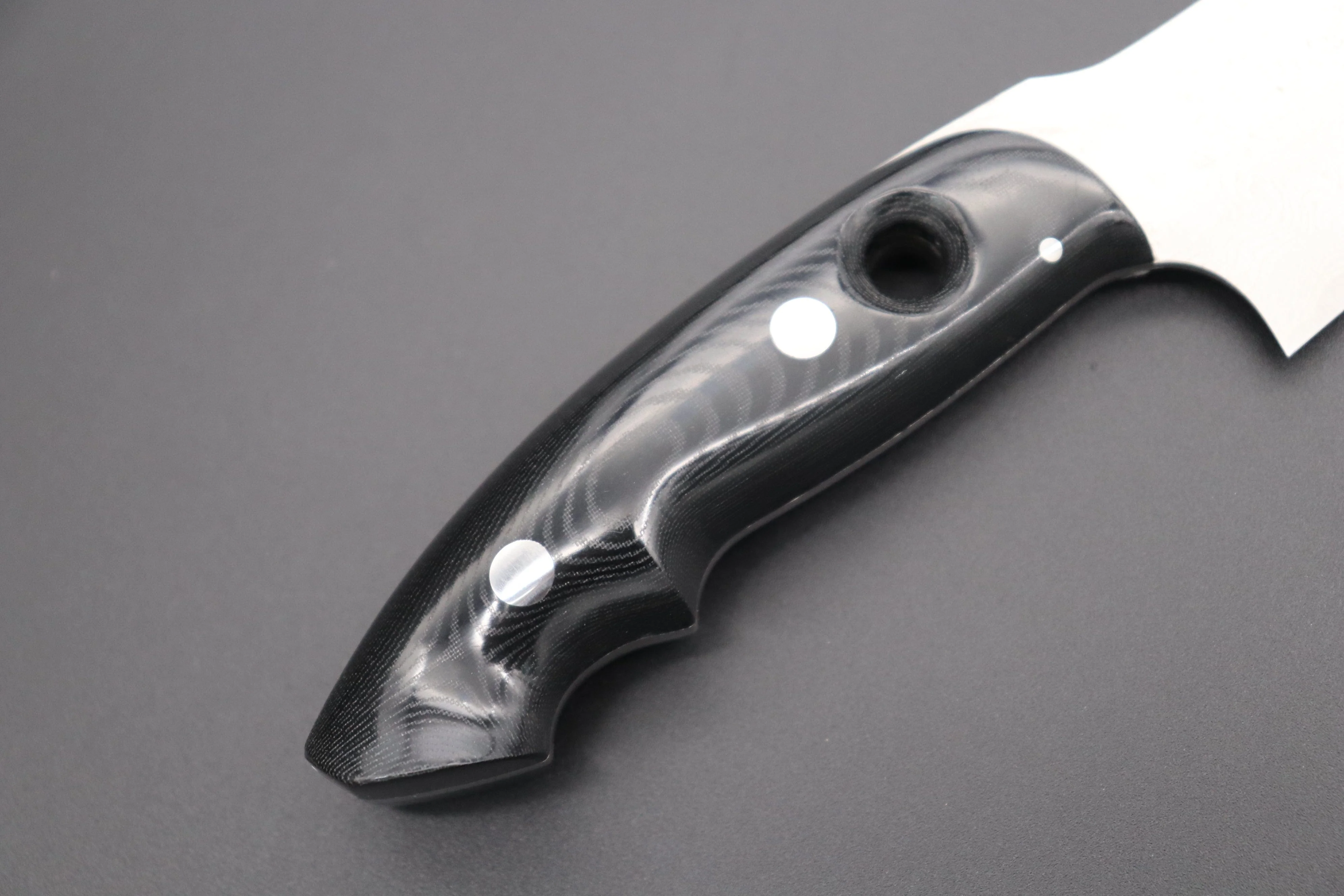 Takeshi Saji New Design VG-10 Custom Damascus Series Gyuto (180mm and 210mm, 2 Sizes, Linen Micarta Handle) - Image 3