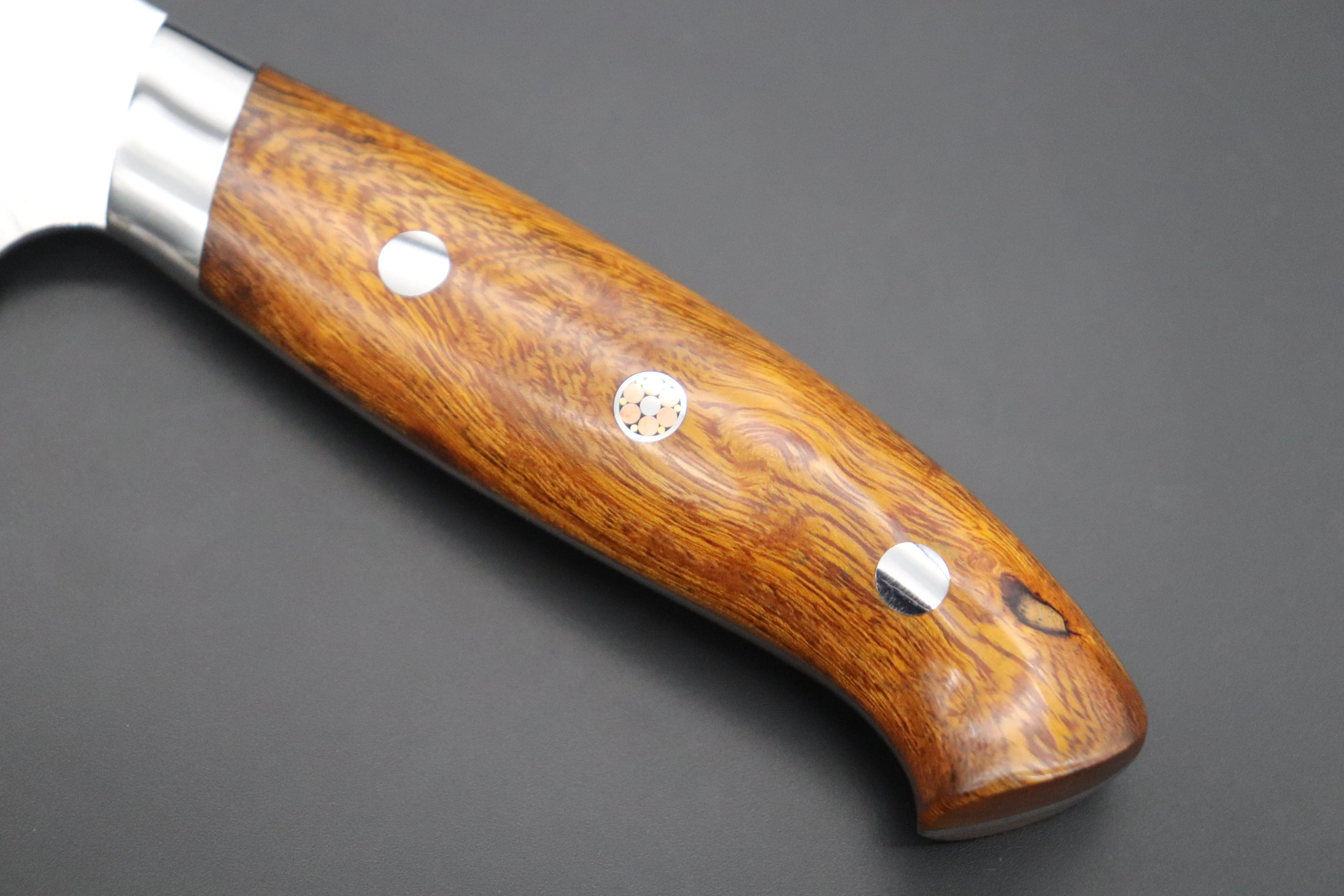 Takeshi Saji R-2 Diamond Damascus Gyuto — Upswept Design (210mm and 240mm, Desert Ironwood Handle) - Image 8