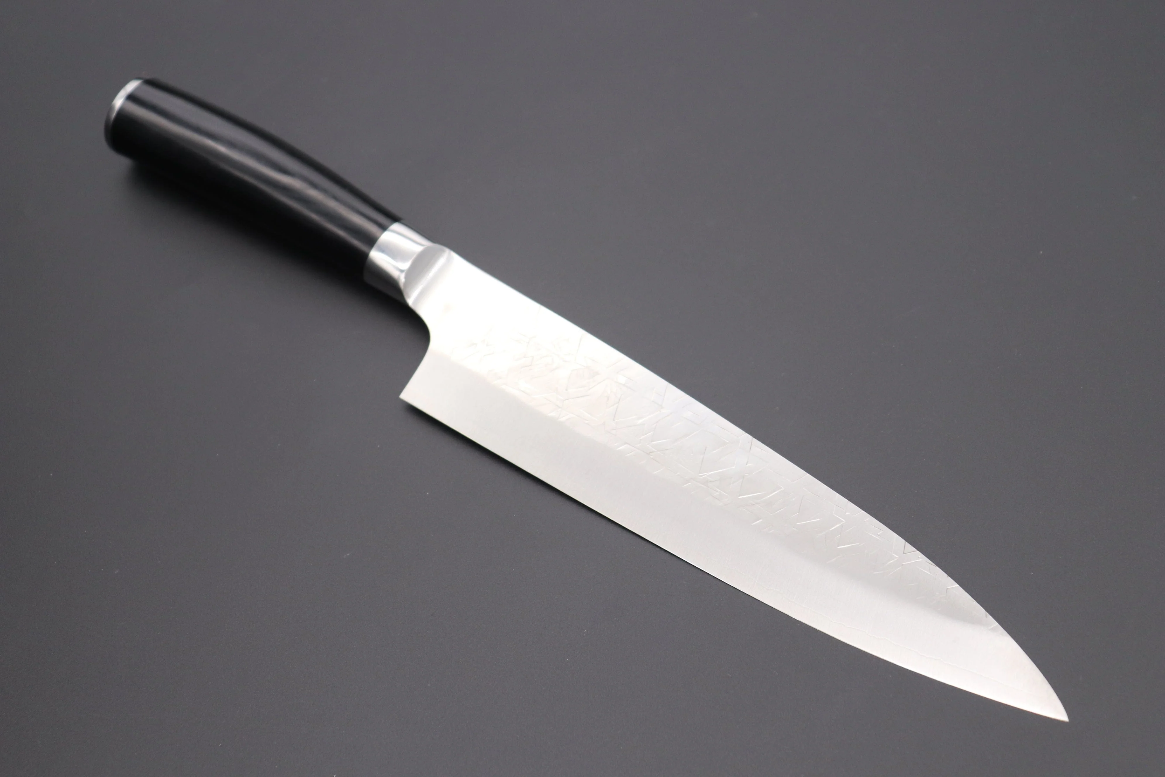 Takeshi Saji SRS-13 "ARC" Gyuto (210mm and 240mm, 2 Sizes, Black Pakka Wood Handle)