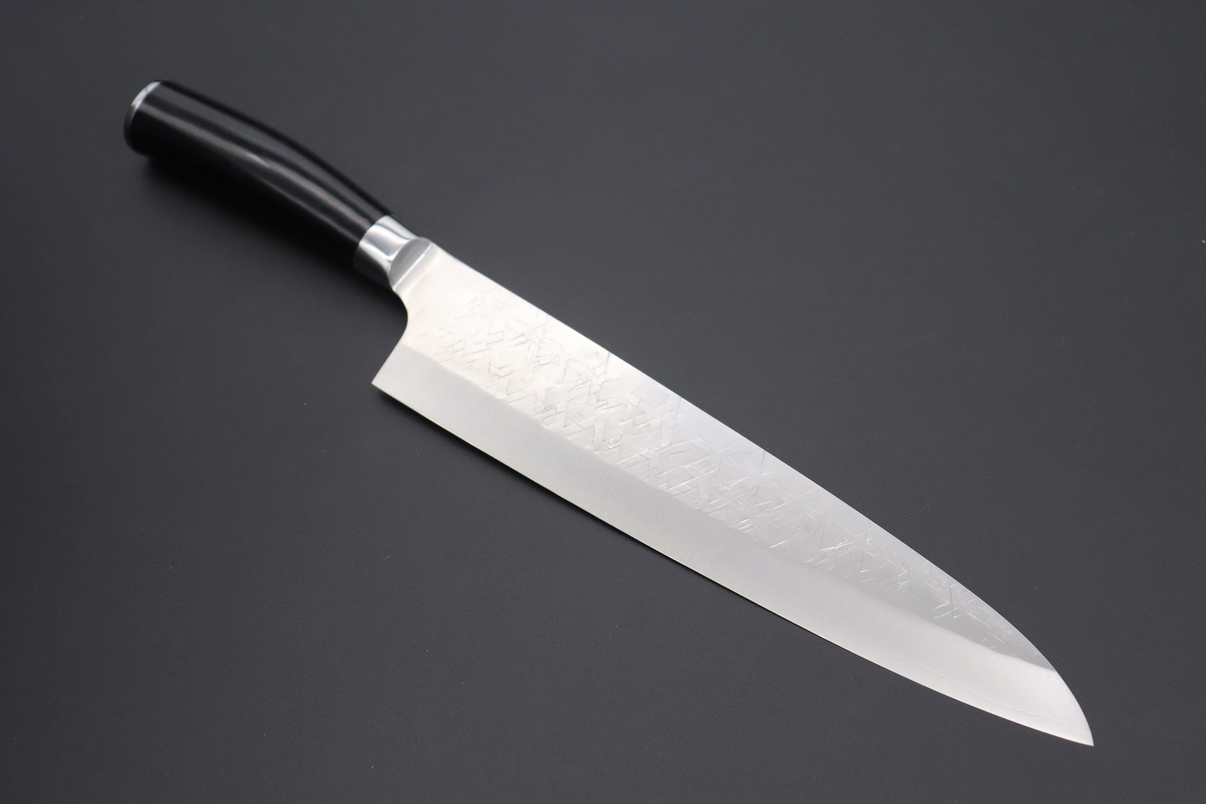 Takeshi Saji SRS-13 "ARC" Gyuto (210mm and 240mm, 2 Sizes, Black Pakka Wood Handle) - Image 9