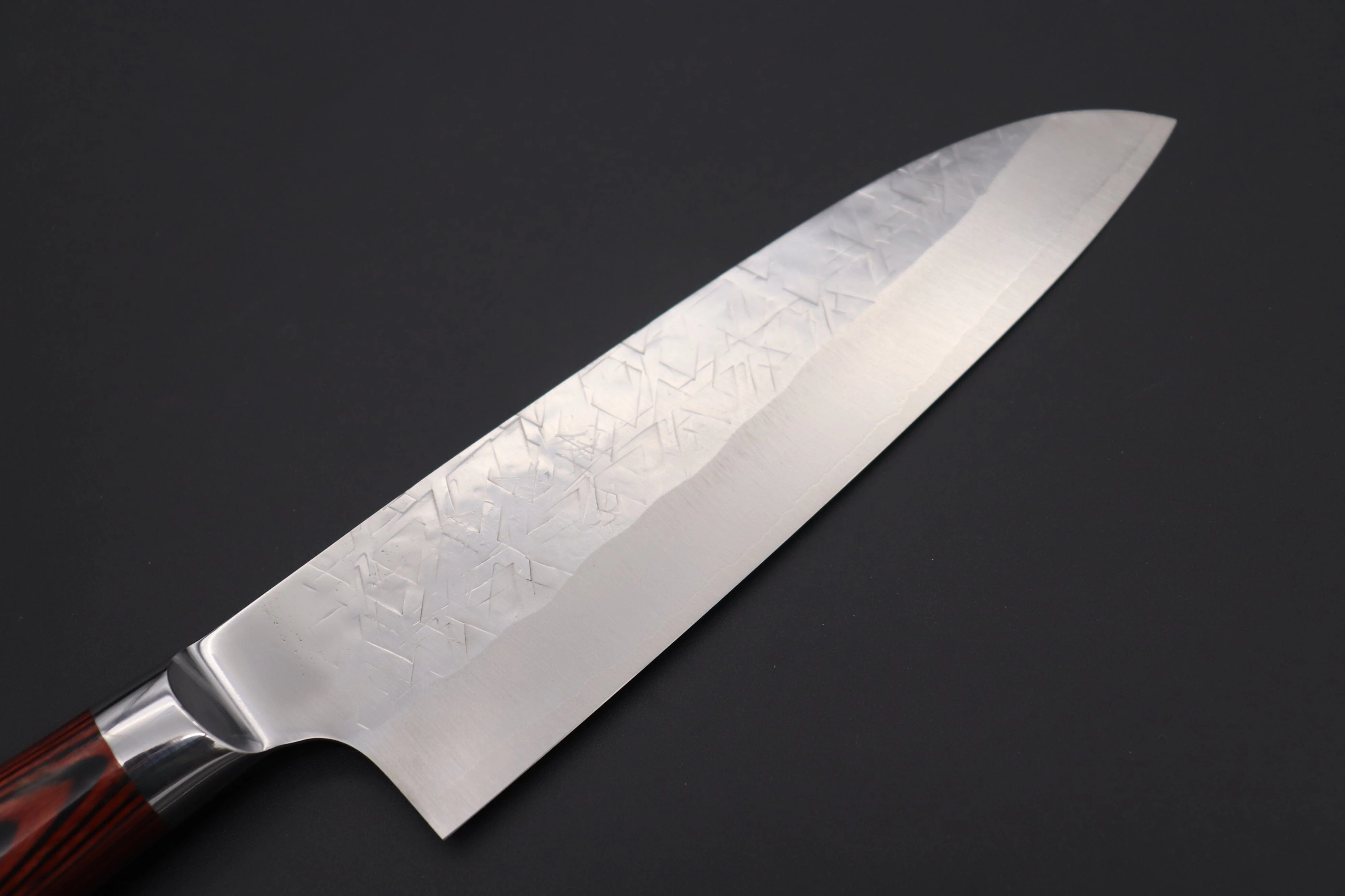 Takeshi Saji SRS-13 "ARC "Santoku 180mm (7 inch, Red-Pakka Wood Handle, ARC-2) - Image 2