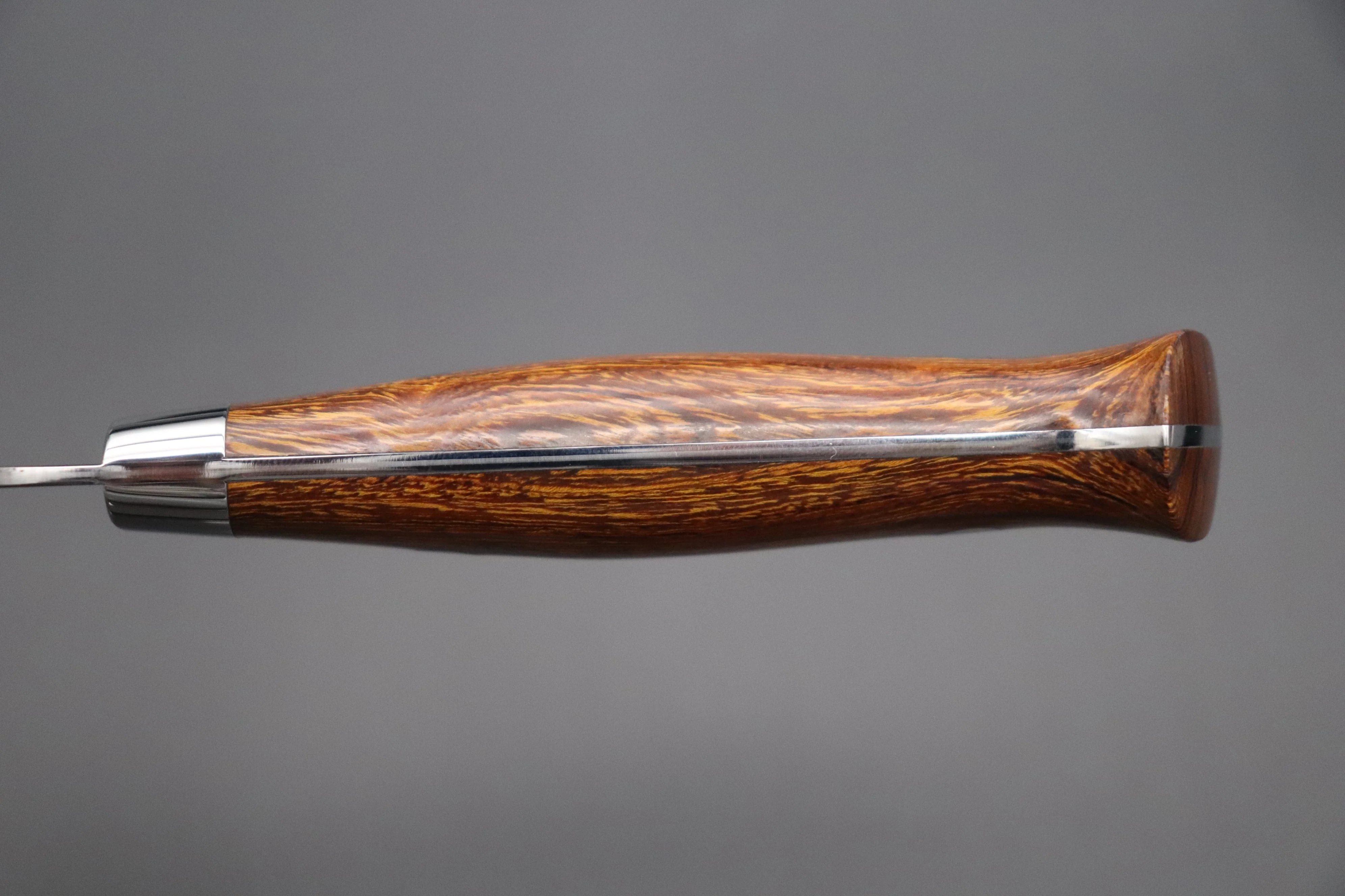 Takeshi Saji SRS-13 Hammer Forged, Custom Handmade Handle Series Santoku 180mm (7 inch, Ironwood Handle) - Image 7