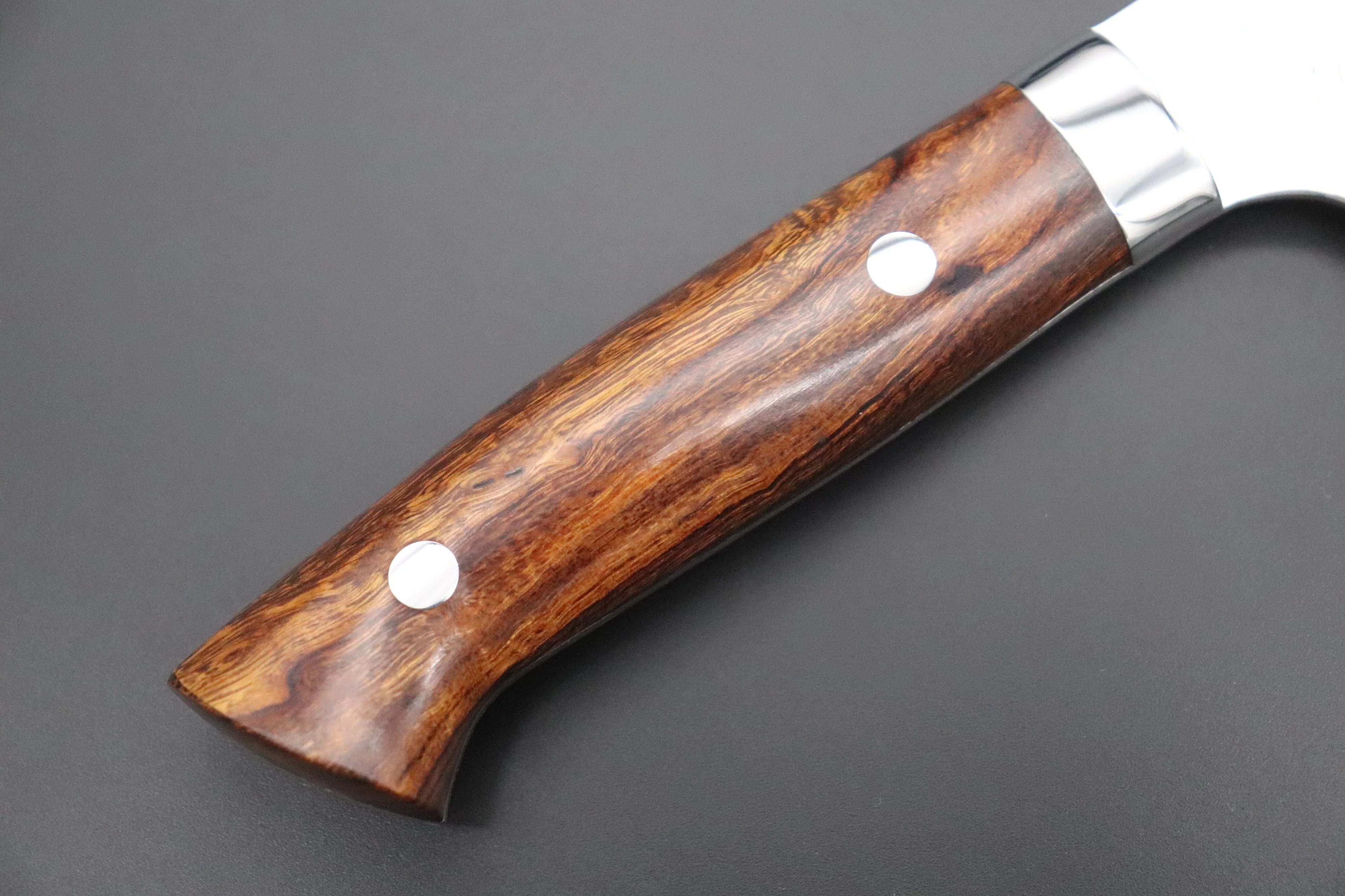 Takeshi Saji SRS-13 Hammer Forged, Custom Handmade Handle Series Bunka 170mm (6.6 inch, Ironwood Handle) - Image 3