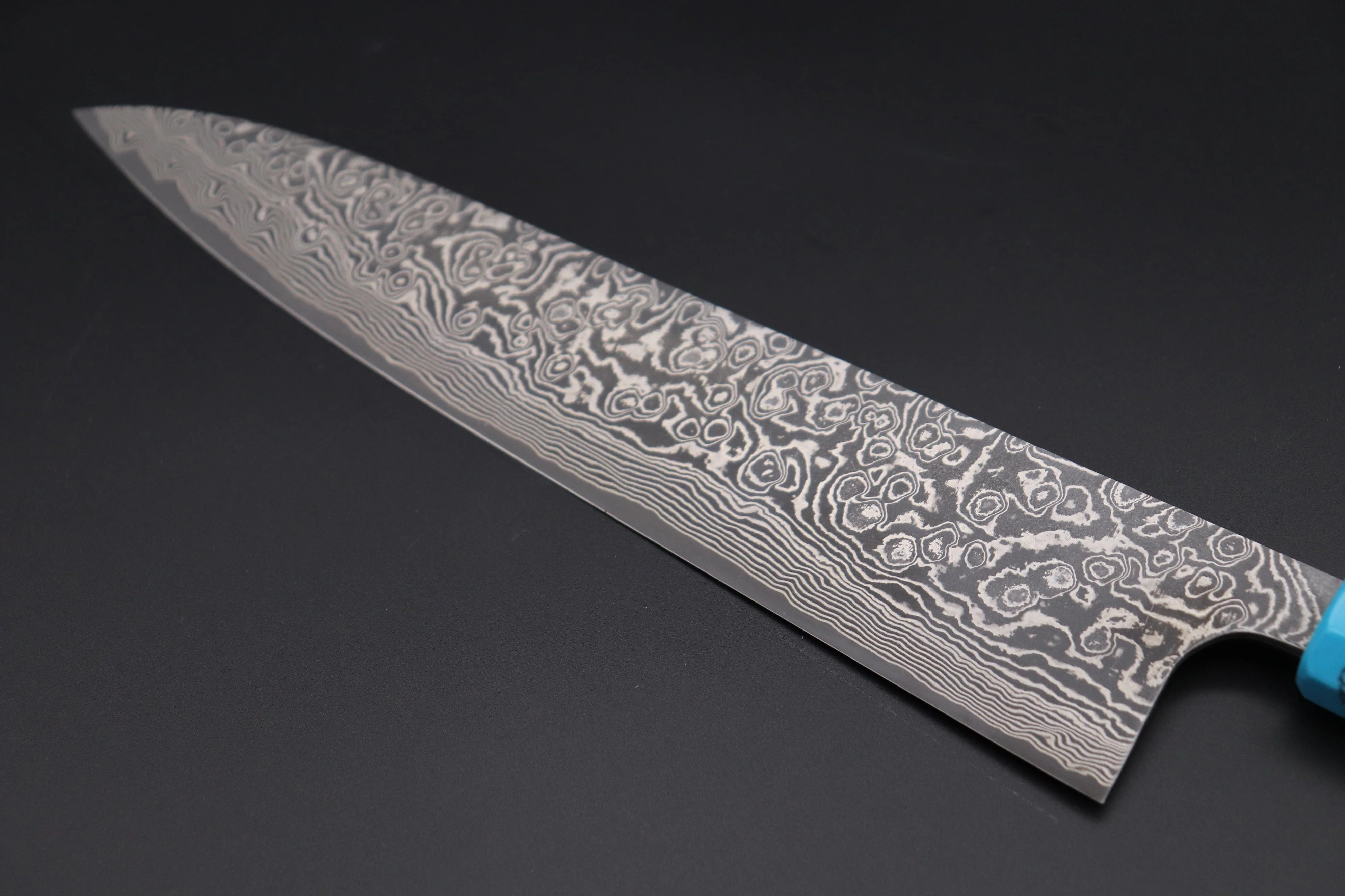 Takeshi Saji SUMMIT ― Limited Edition Custom Series R-2 Damascus Wa Series Wa Gyuto 240mm (9.4 Inch, STCL-176) - Image 6