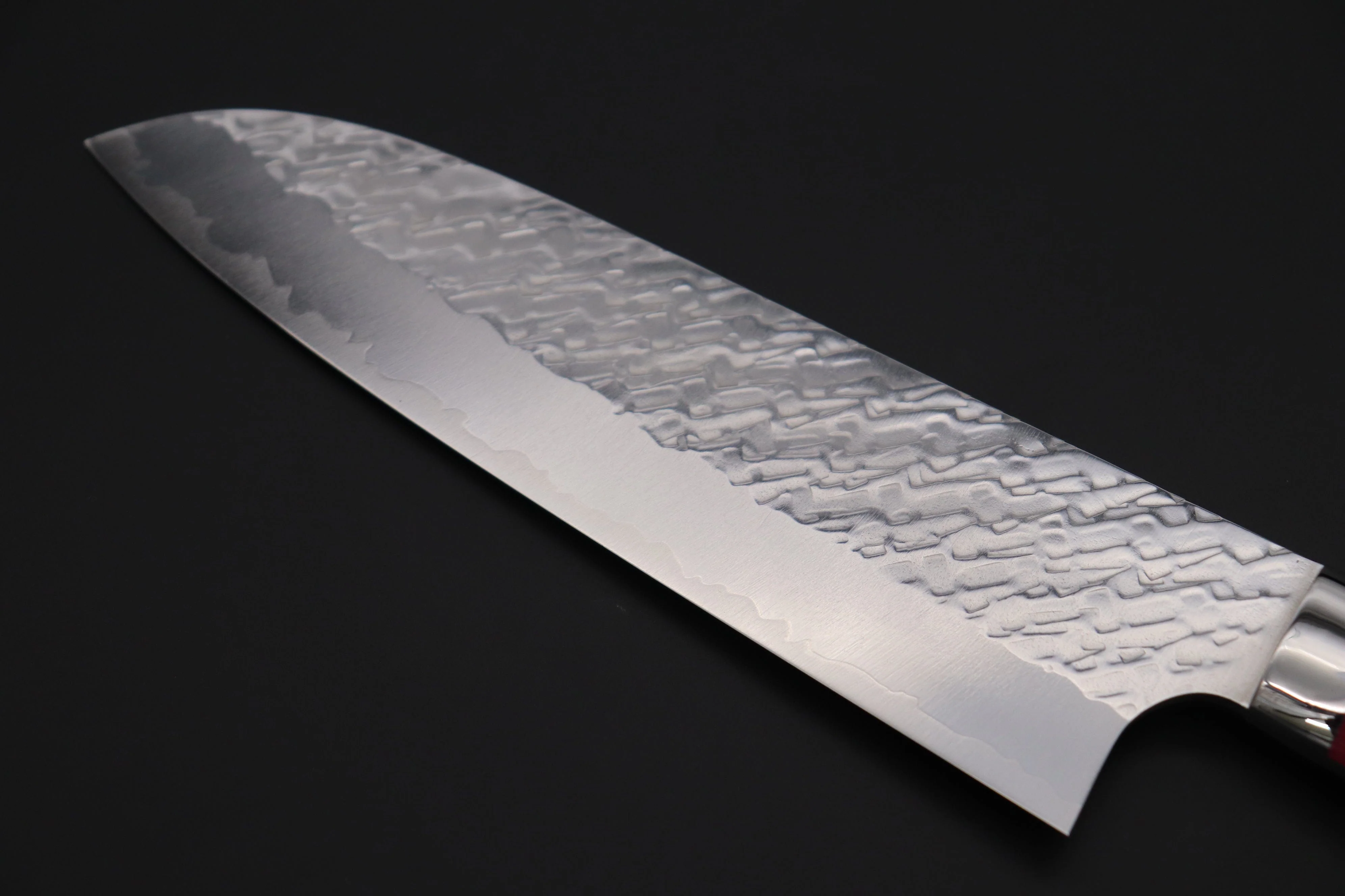 Takeshi Saji SUMMIT ― Limited Edition Custom Series SMT-1026 STRIX SAN-MAI Custom Hammered Santoku 180mm (7 Inch) - Image 6