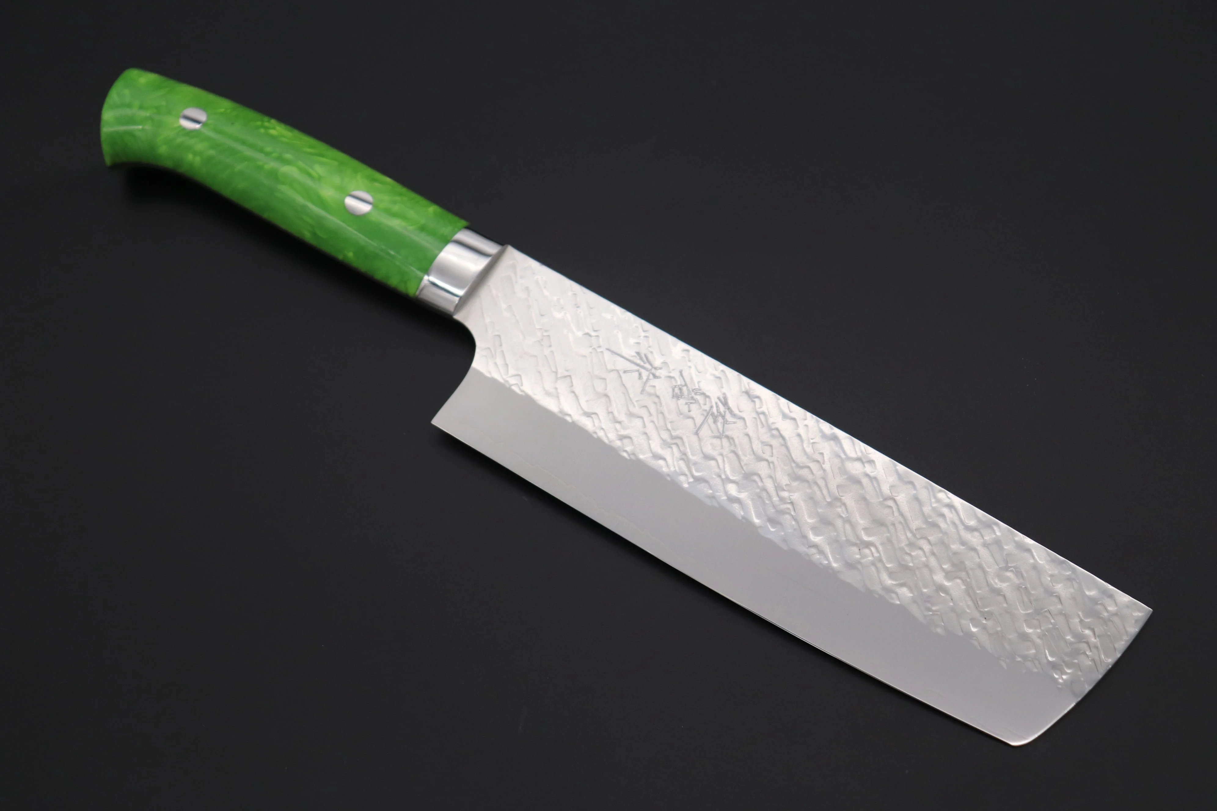 Takeshi Saji SUMMIT ― Limited Edition Custom Series SMT-1032 STRIX SAN-MAI Custom Hammered Nakiri 165mm (6.4 Inch)