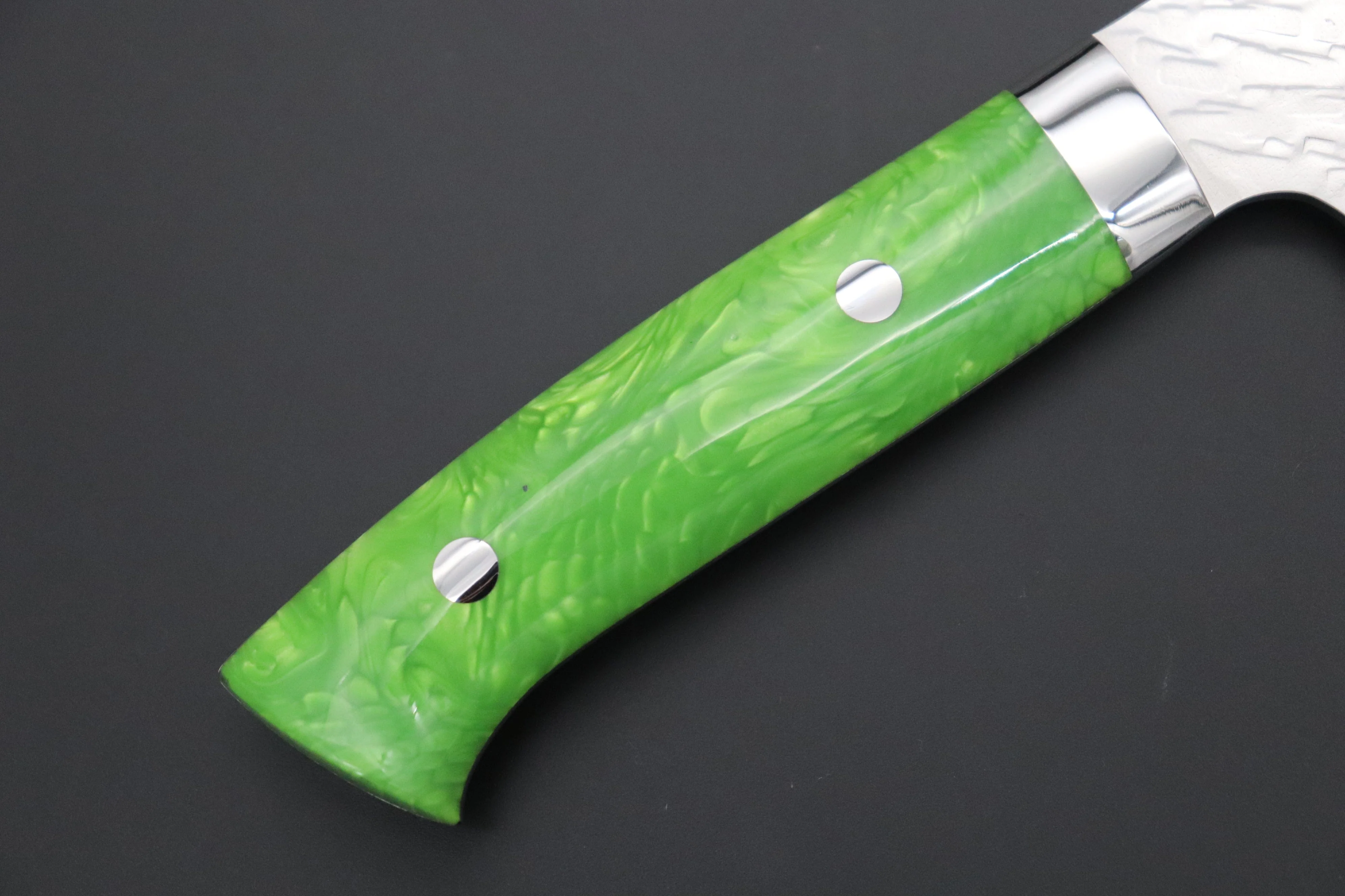 Takeshi Saji SUMMIT ― Limited Edition Custom Series SMT-1032 STRIX SAN-MAI Custom Hammered Nakiri 165mm (6.4 Inch) - Image 3