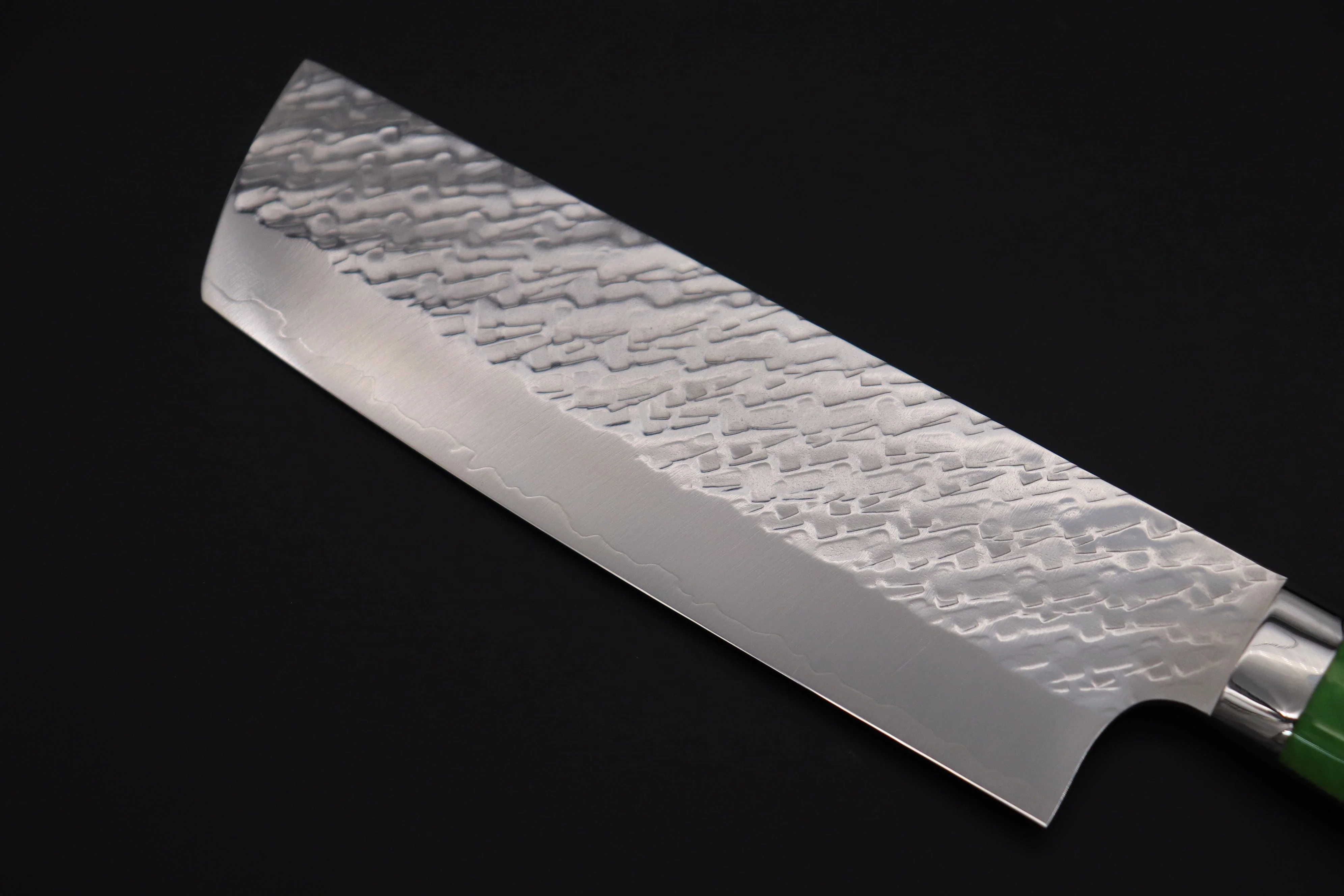 Takeshi Saji SUMMIT ― Limited Edition Custom Series SMT-1032 STRIX SAN-MAI Custom Hammered Nakiri 165mm (6.4 Inch) - Image 6
