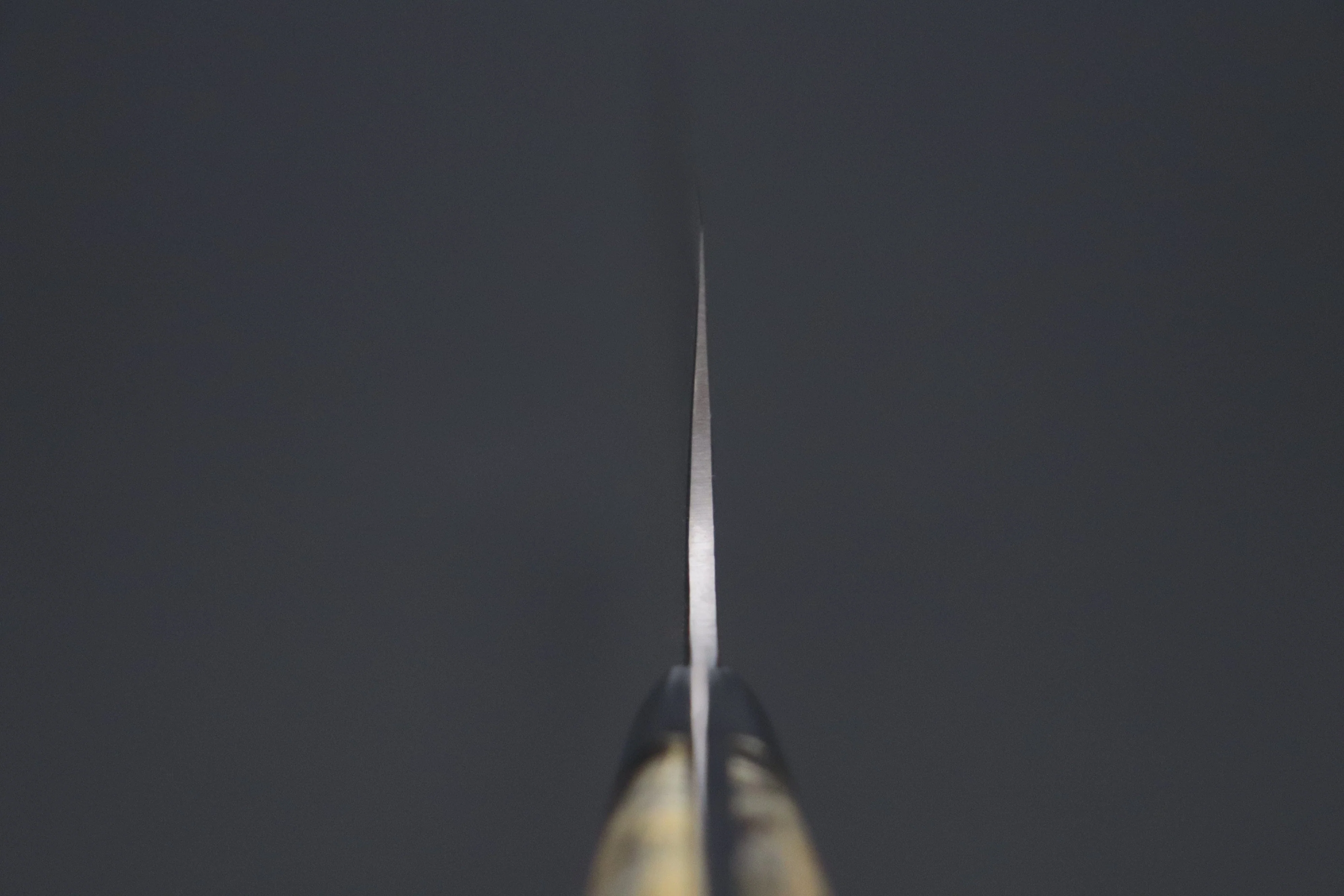Takeshi Saji SUMMIT ― Limited Edition Custom Series SMT-1086 VG-10W Multi-Colored Golden-Rainbow Damascus Nakiri 165mm (6.4 Inch) - Image 4