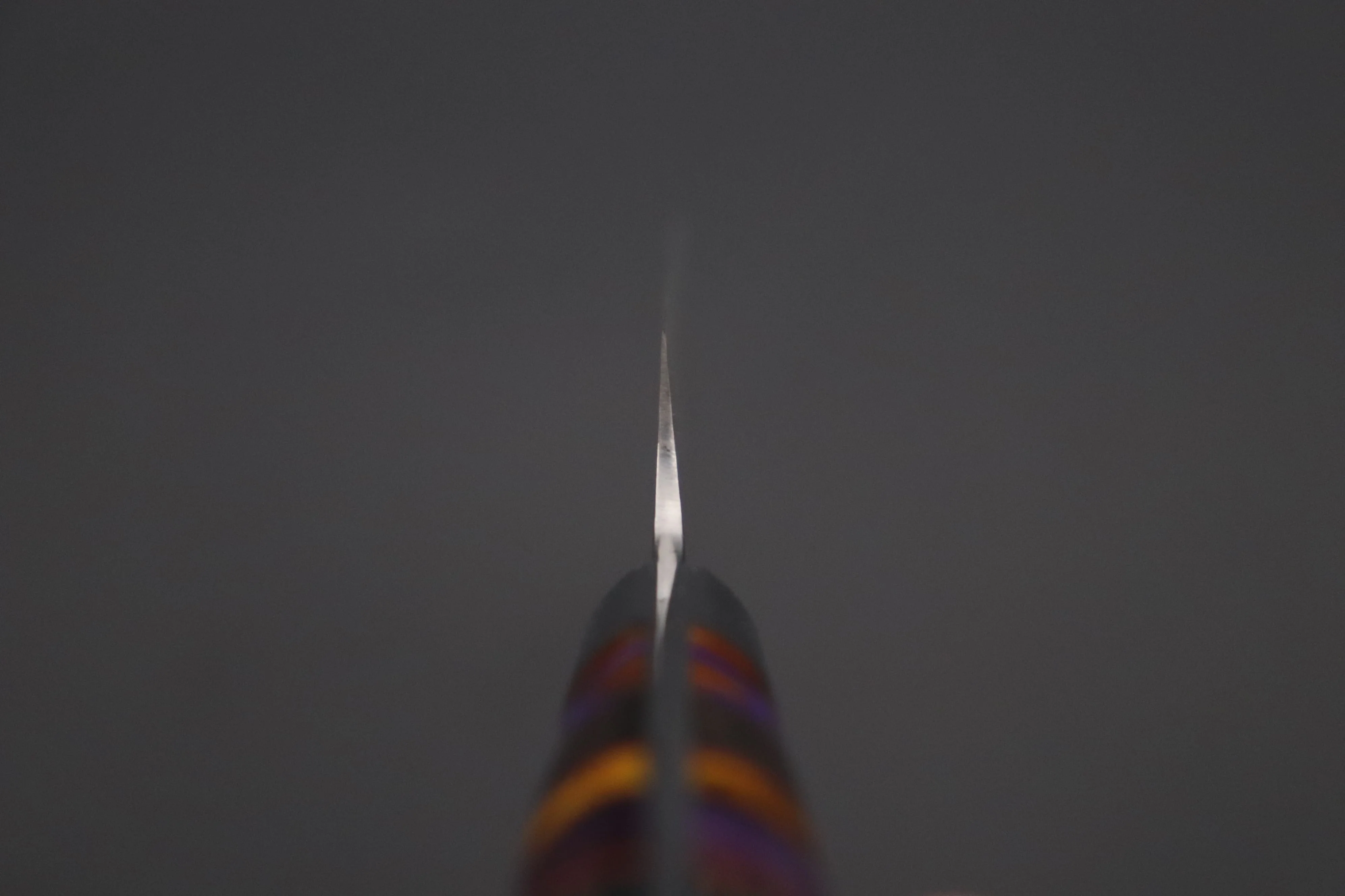 Takeshi Saji SUMMIT ― Limited Edition Custom Series SMT-1144 VG-10W Multi-Colored Golden-Rainbow Damascus Paring 95mm (3.7 Inch) - Image 4