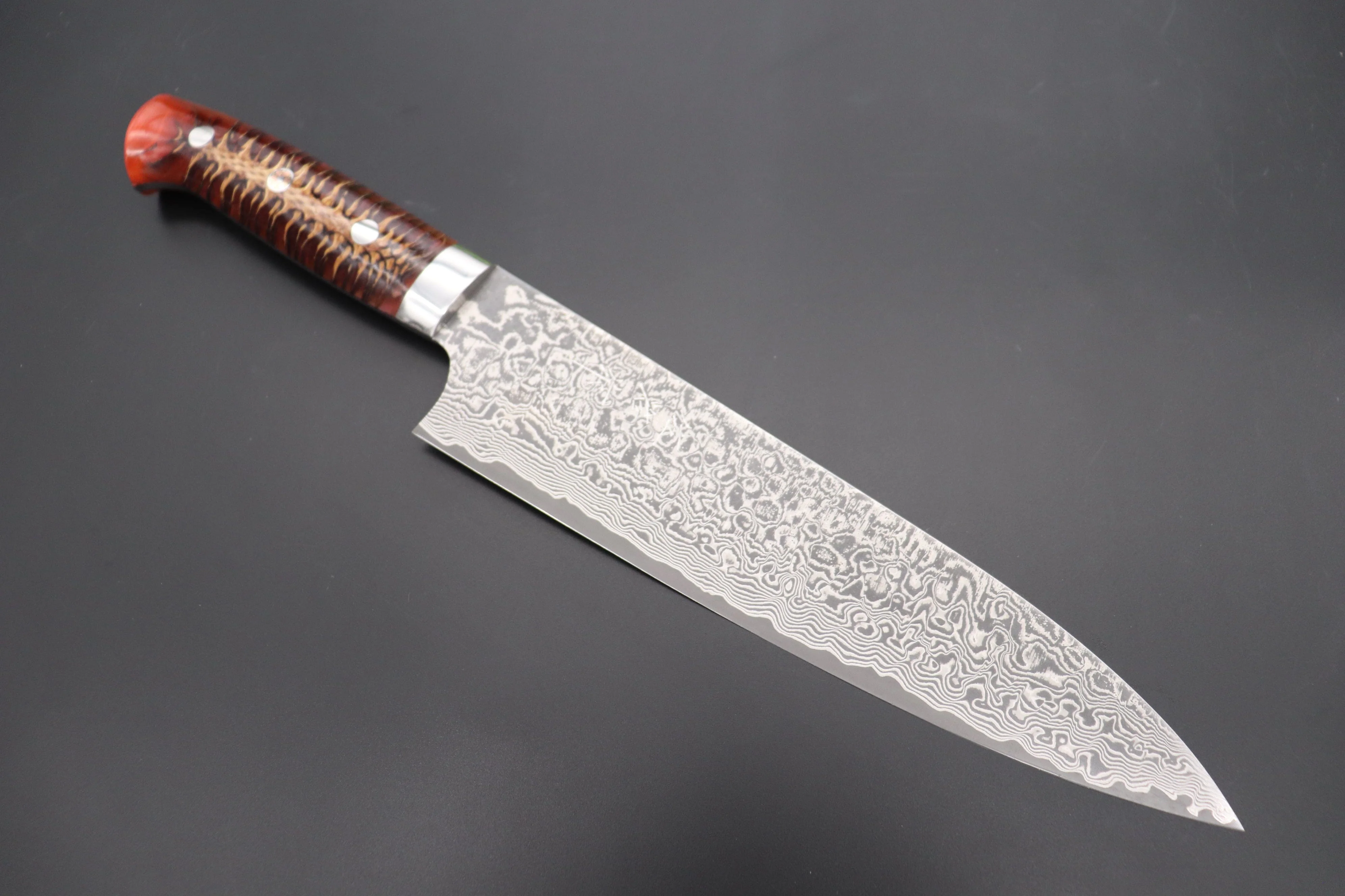 Takeshi Saji SUMMIT ― Limited Edition Custom Series SMT-804 R-2 Custom Damascus Gyuto 210mm (8.2 Inch)