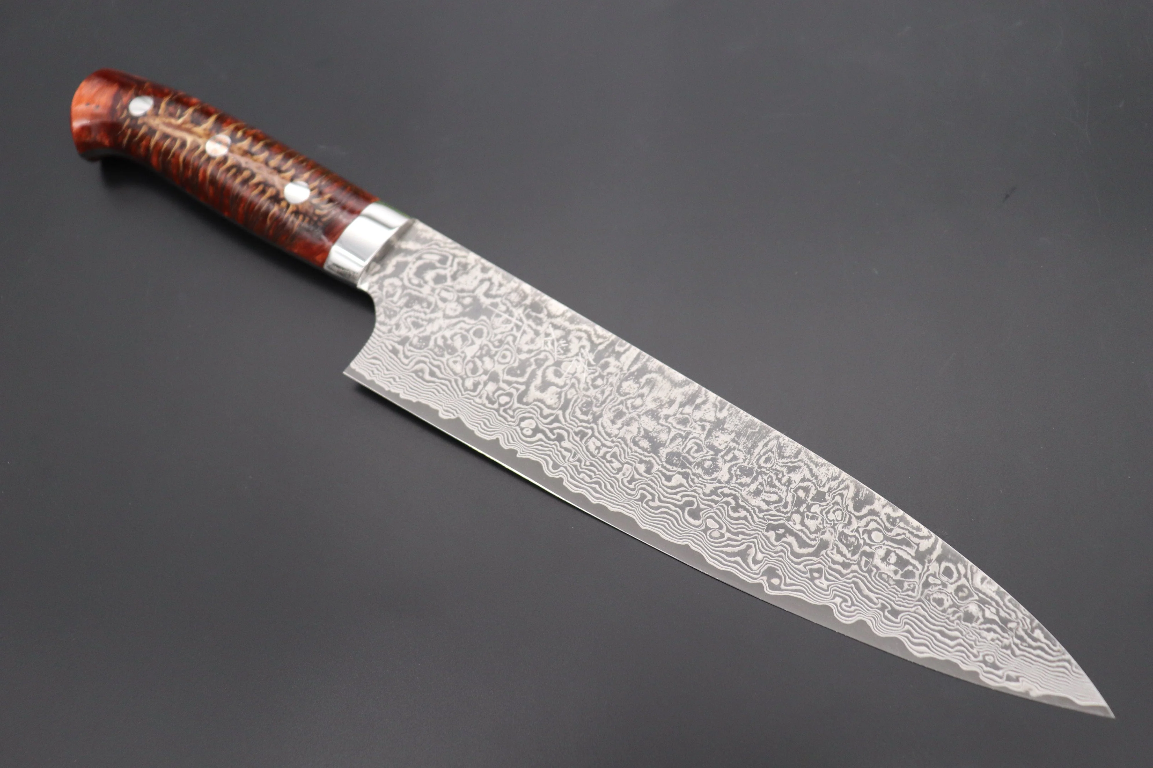 Takeshi Saji SUMMIT ― Limited Edition Custom Series SMT-805 R-2 Custom Damascus Gyuto 210mm (8.2 Inch)