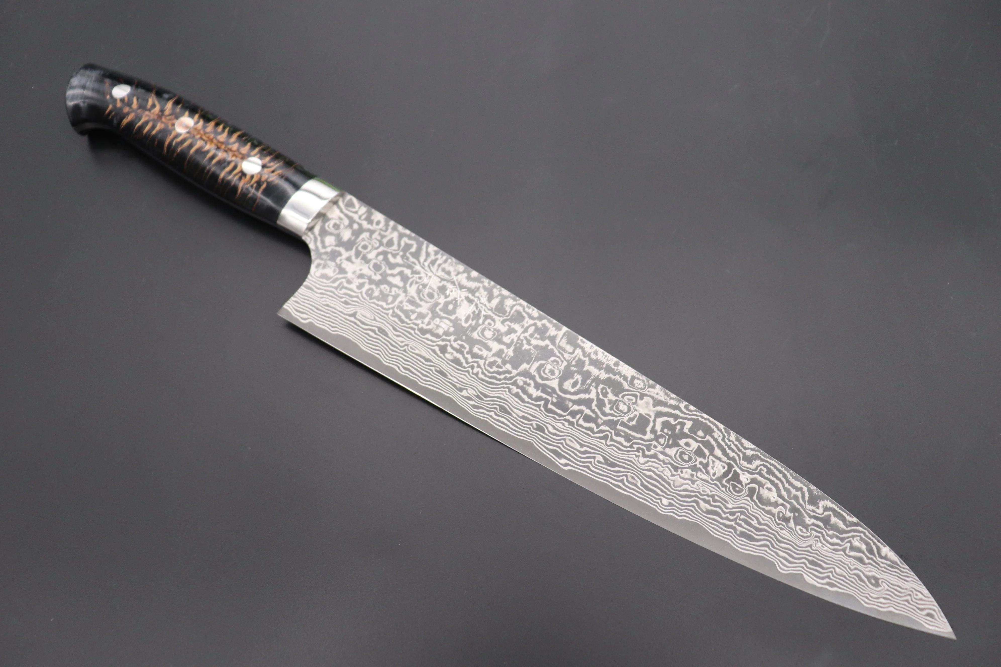 Takeshi Saji SUMMIT ― Limited Edition Custom Series  SMT-806 R-2 Custom Damascus Gyuto 240mm (9.4 Inch)