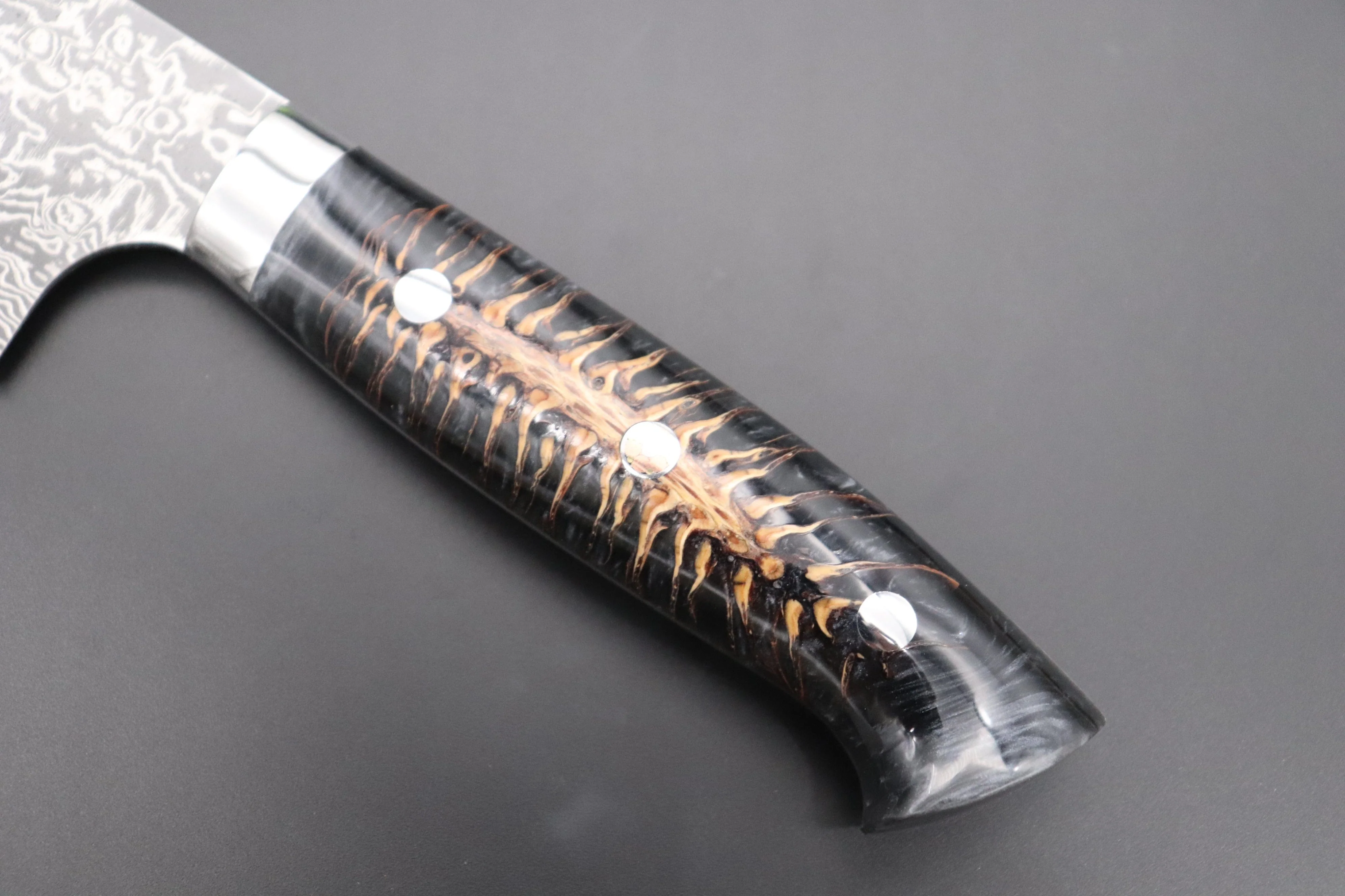 Takeshi Saji SUMMIT ― Limited Edition Custom Series  SMT-806 R-2 Custom Damascus Gyuto 240mm (9.4 Inch) - Image 7