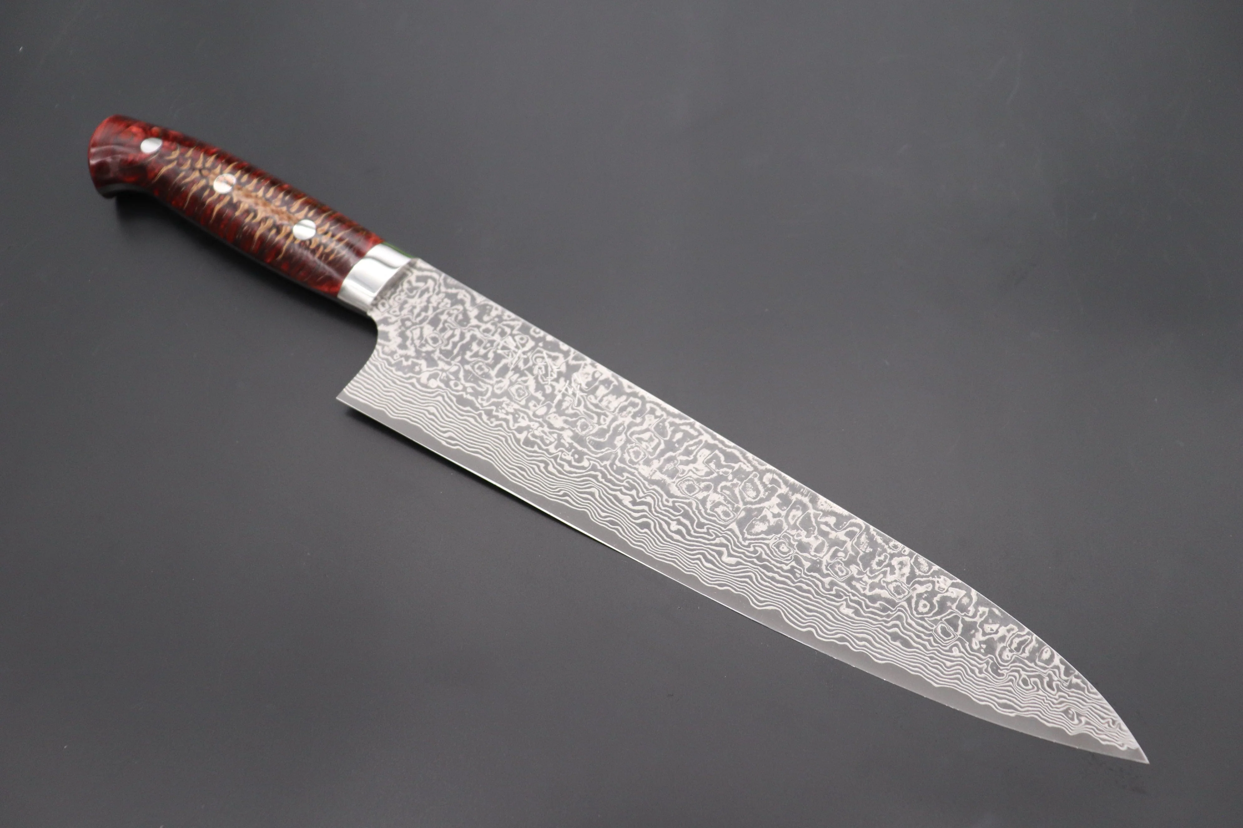 Takeshi Saji SUMMIT ― Limited Edition Custom Series SMT-808 R-2 Custom Damascus Gyuto 240mm (9.4 Inch)