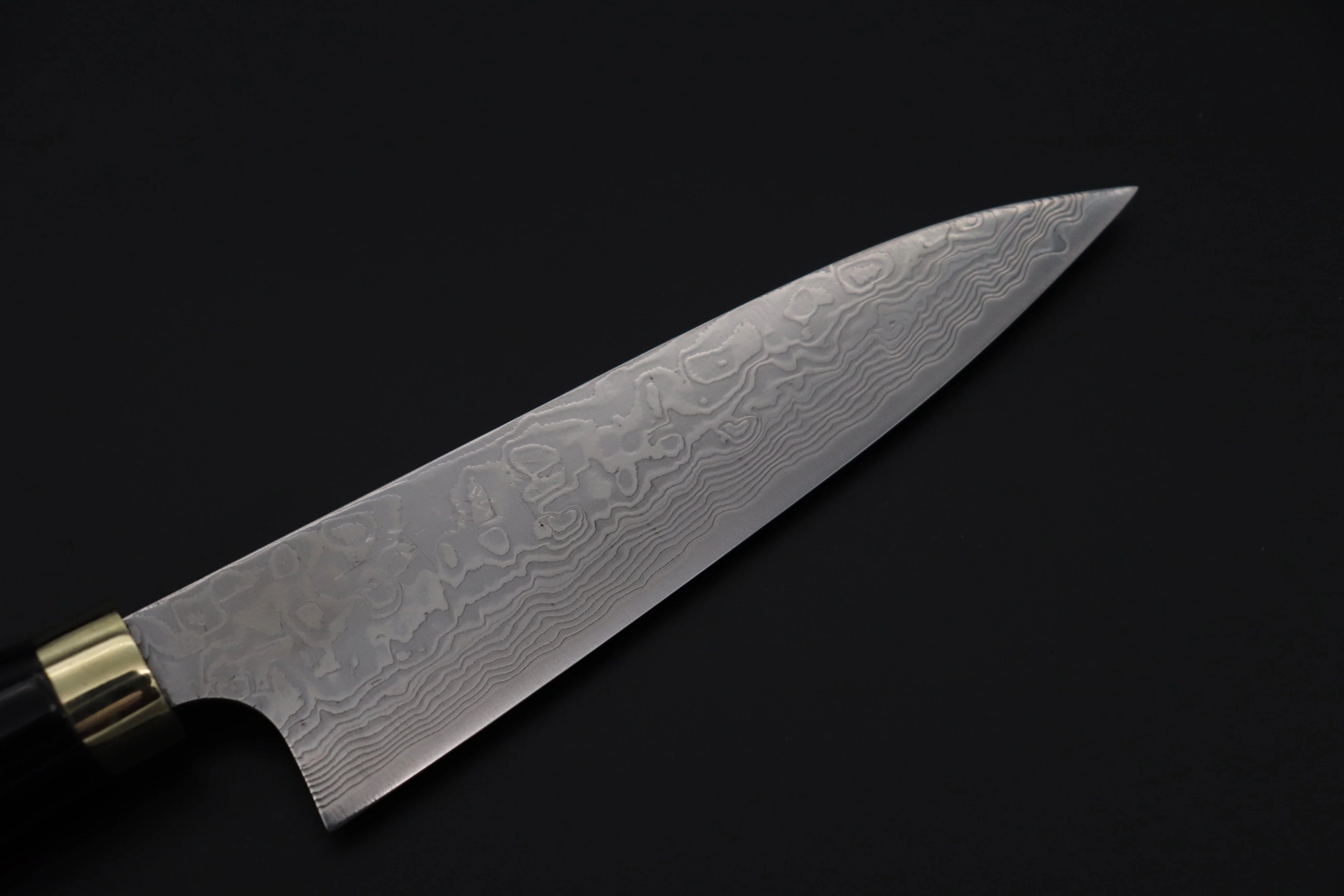 Takeshi Saji Urushi & Makie Series "Mt. Fuji Motif" R-2 Custom Diamon Damascus  STU-43 Petty 135mm (5.3') - Image 2