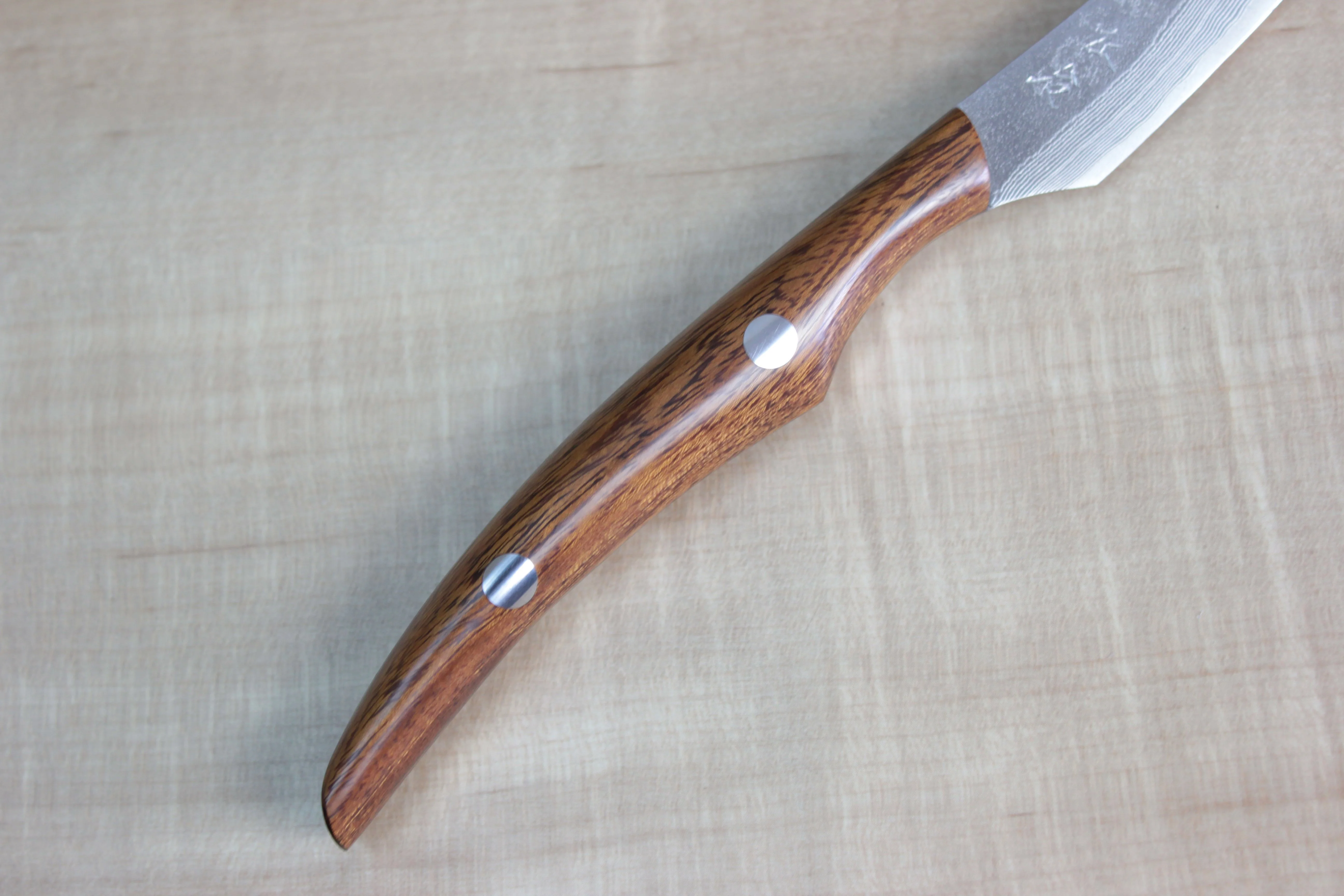 Takeshi Saji VG-10 Custom Damascus Steak Knife (Ironwood Handle) - Image 3
